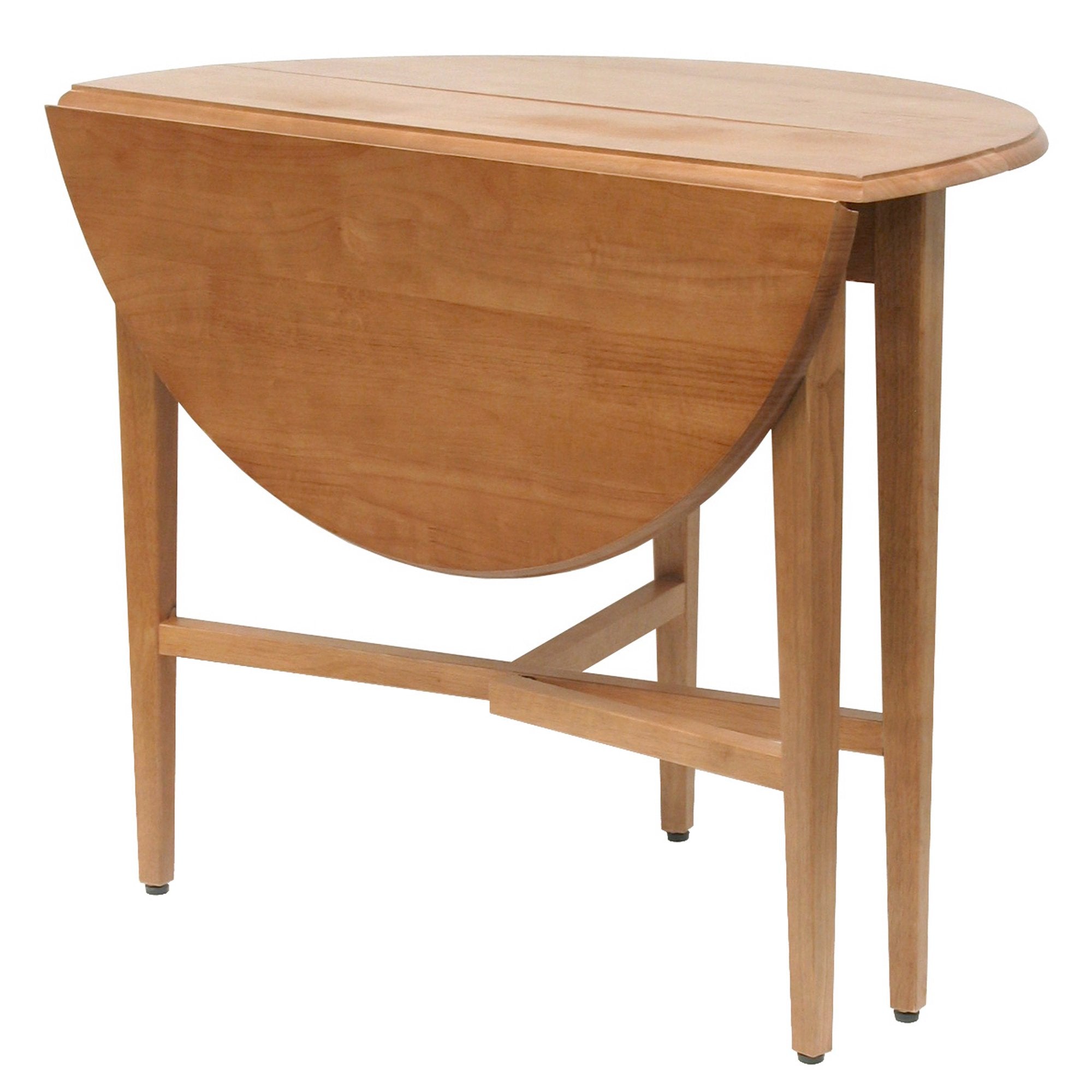 Casafoyer 42-inch Round Drop Leaf Table - Solid Wood, Affordable & Versatile