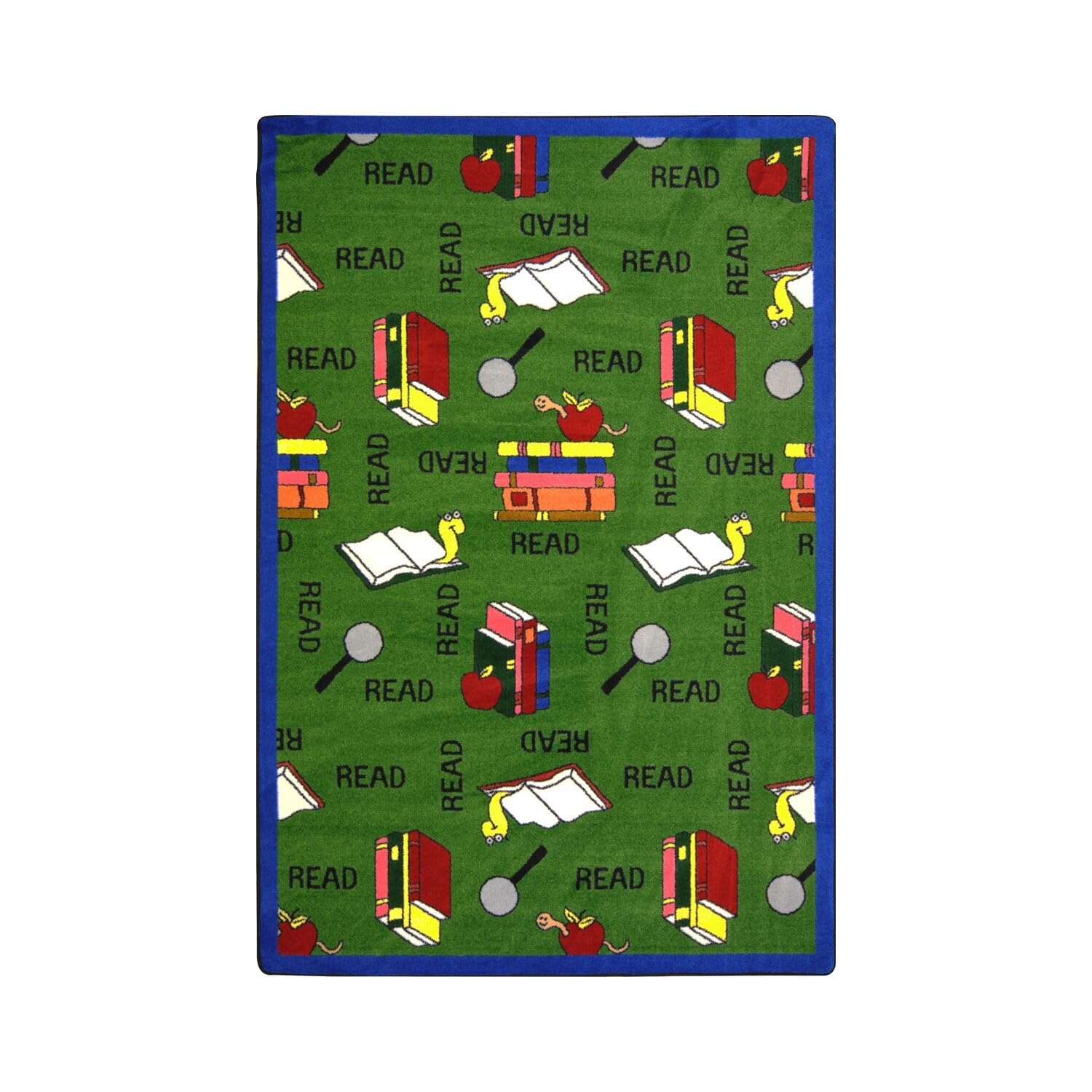 Bookworm 109 x 132??area rug in color Green