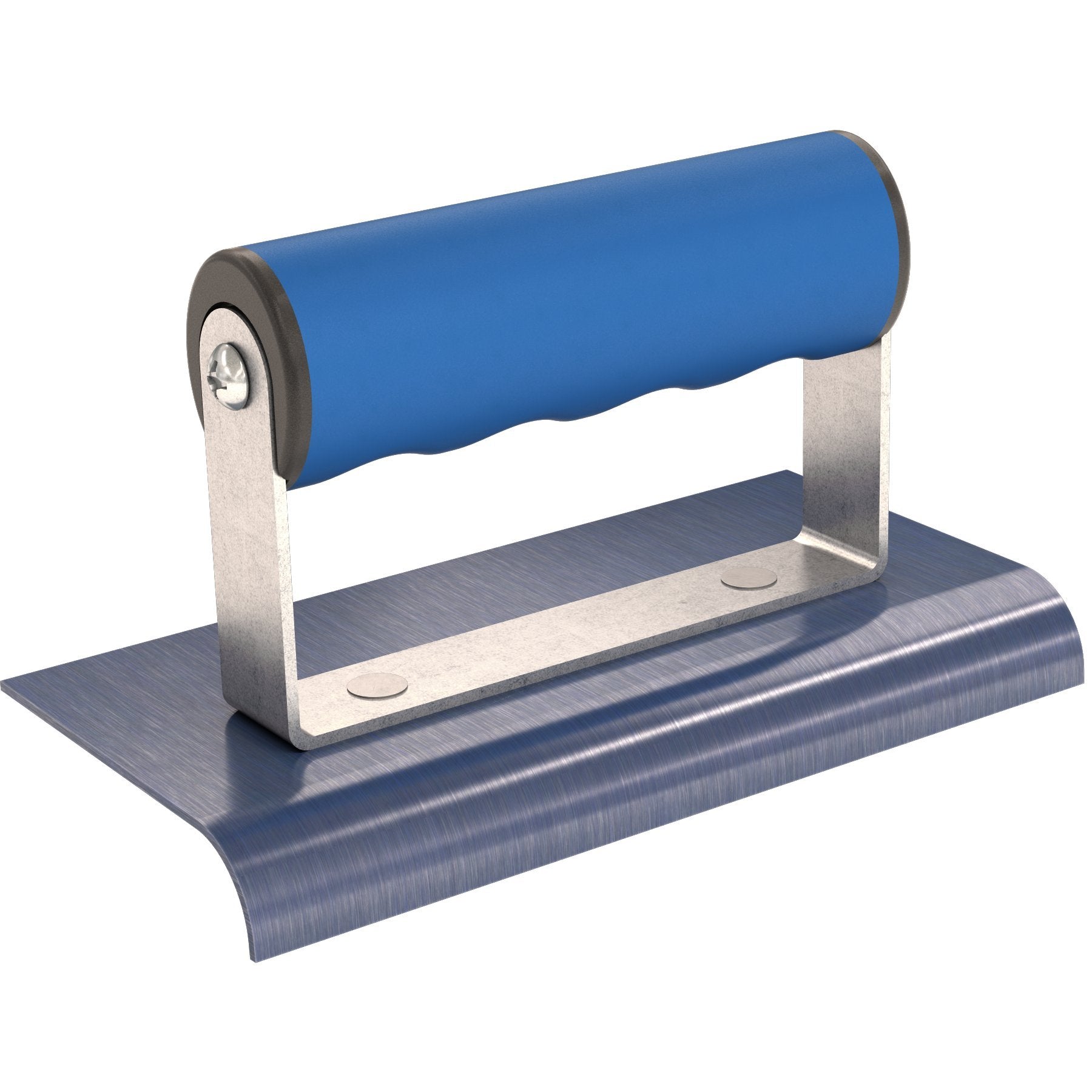 Bon 22-713 Edger - Blue Steel 6-inch X 3-inch - 1/2-inch Radius 5/8-inch Lip Comfort Grip Handle