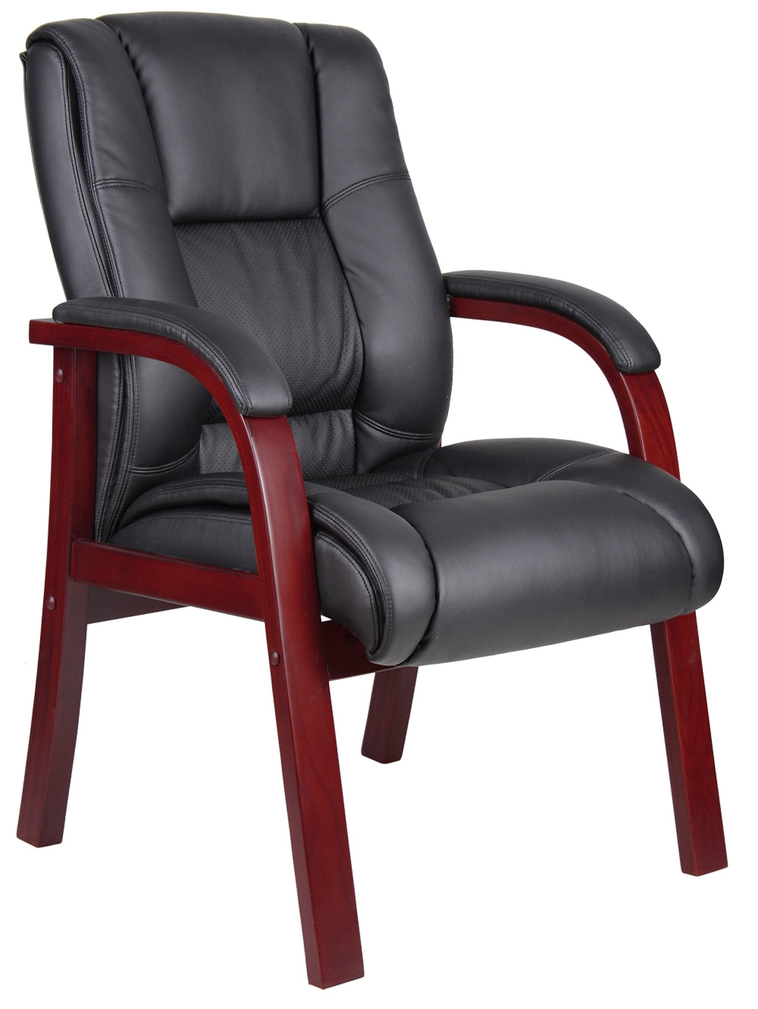 Boss Mid Back Wood Finished guest, accent or dining chair