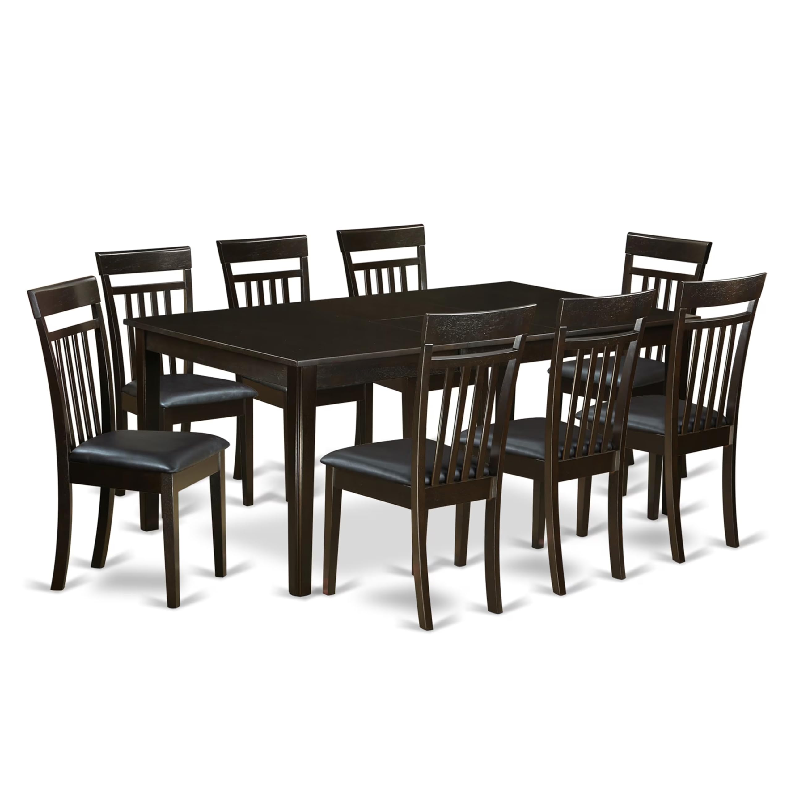9  Pc  Dining  room  set-Dining  Table  with  Leaf  plus  8  Dining  Chairs.