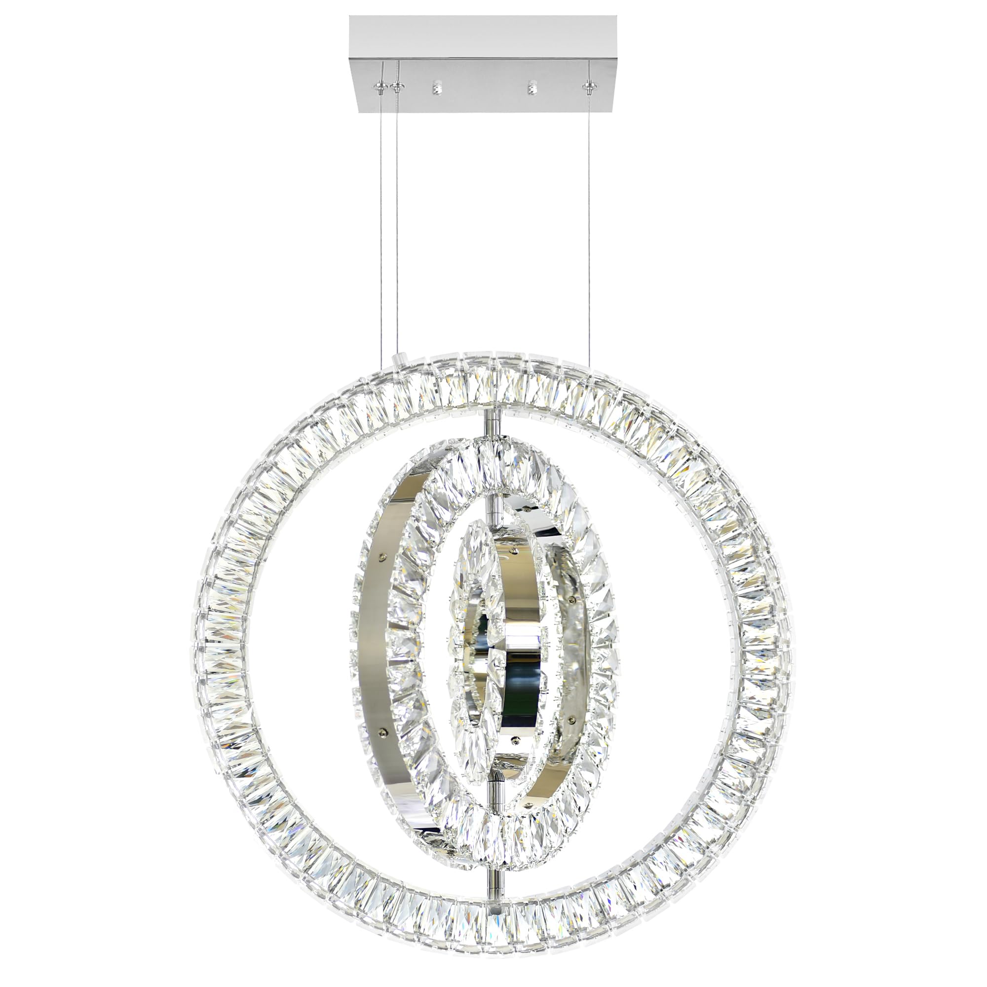 LED Chandelier with Chrome Finish