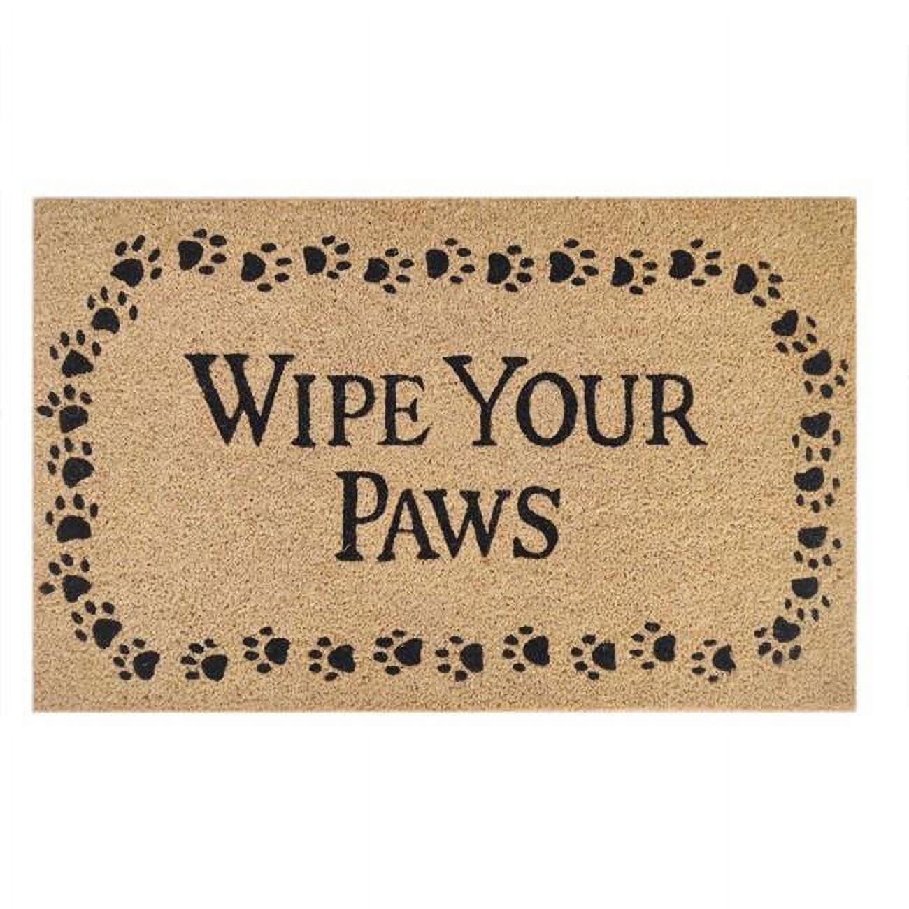 DOOR MAT COIR WP YR PAWS (Pack of 1)