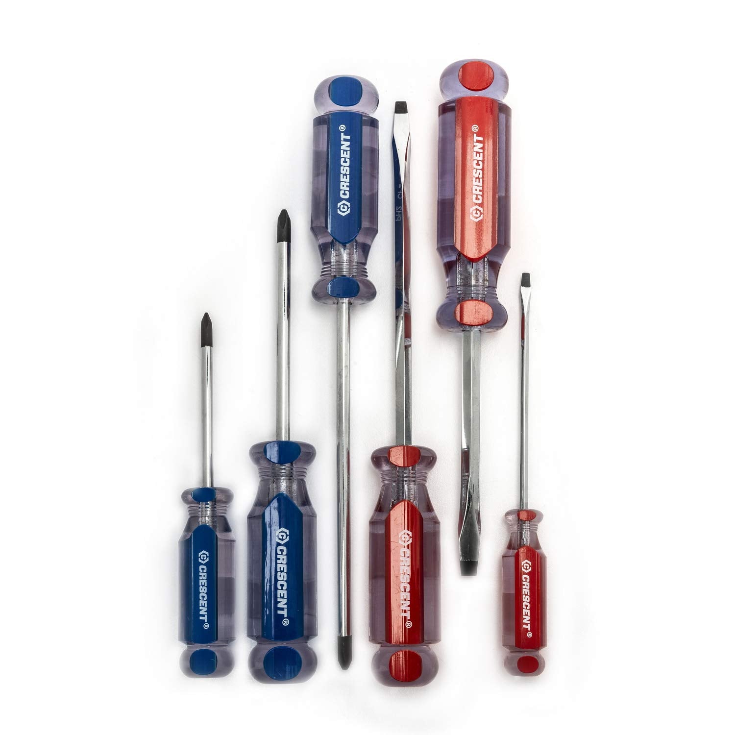 Crescent Cps6Pcset 6 Pc Phillipsaslotted Acetate Screwdriver Set