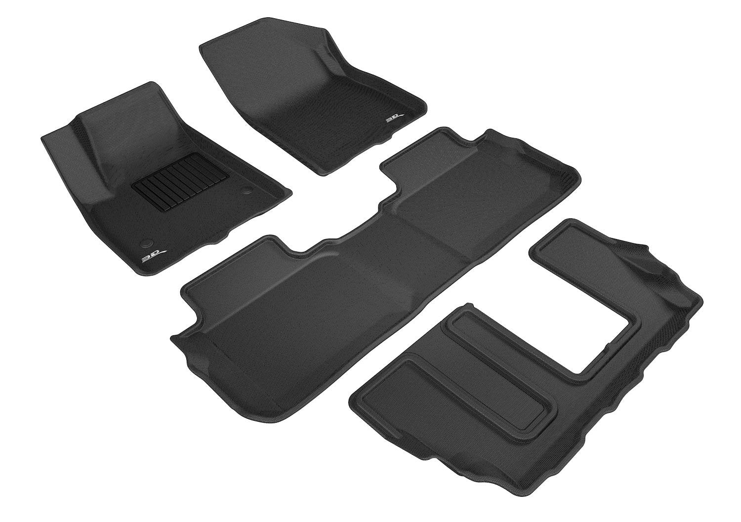 3D MAXpider GMC ACADIA WITH BENCH 2ND ROW 2017-2022 KAGU BLACK R1 R2 R3