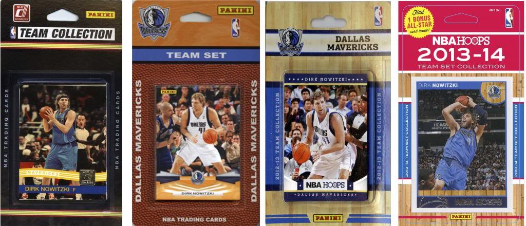 NBA Dallas Mavericks 4 Different Licensed Trading Card Team Sets