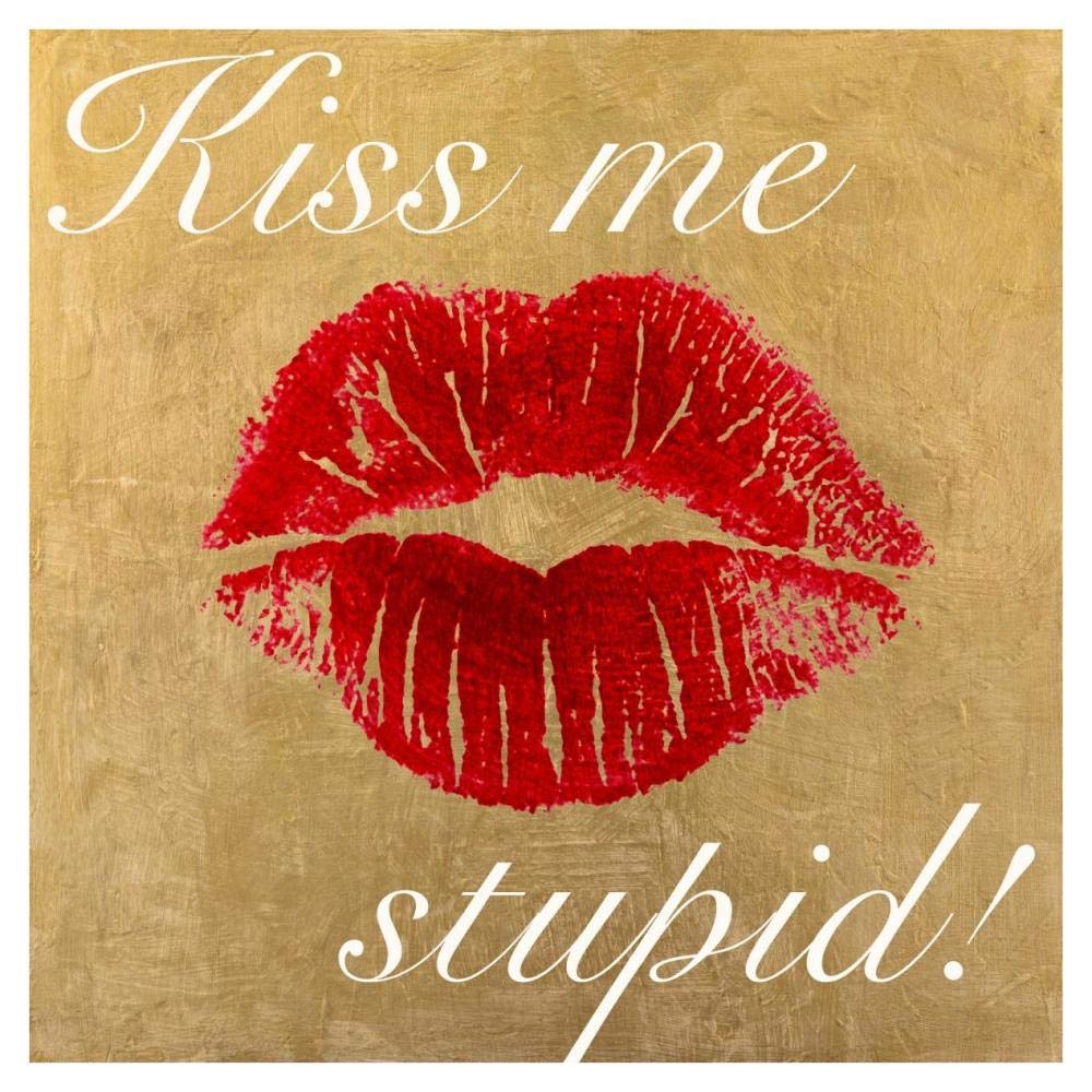 Kiss Me Stupid! Number 3-Paper Art-38x38”