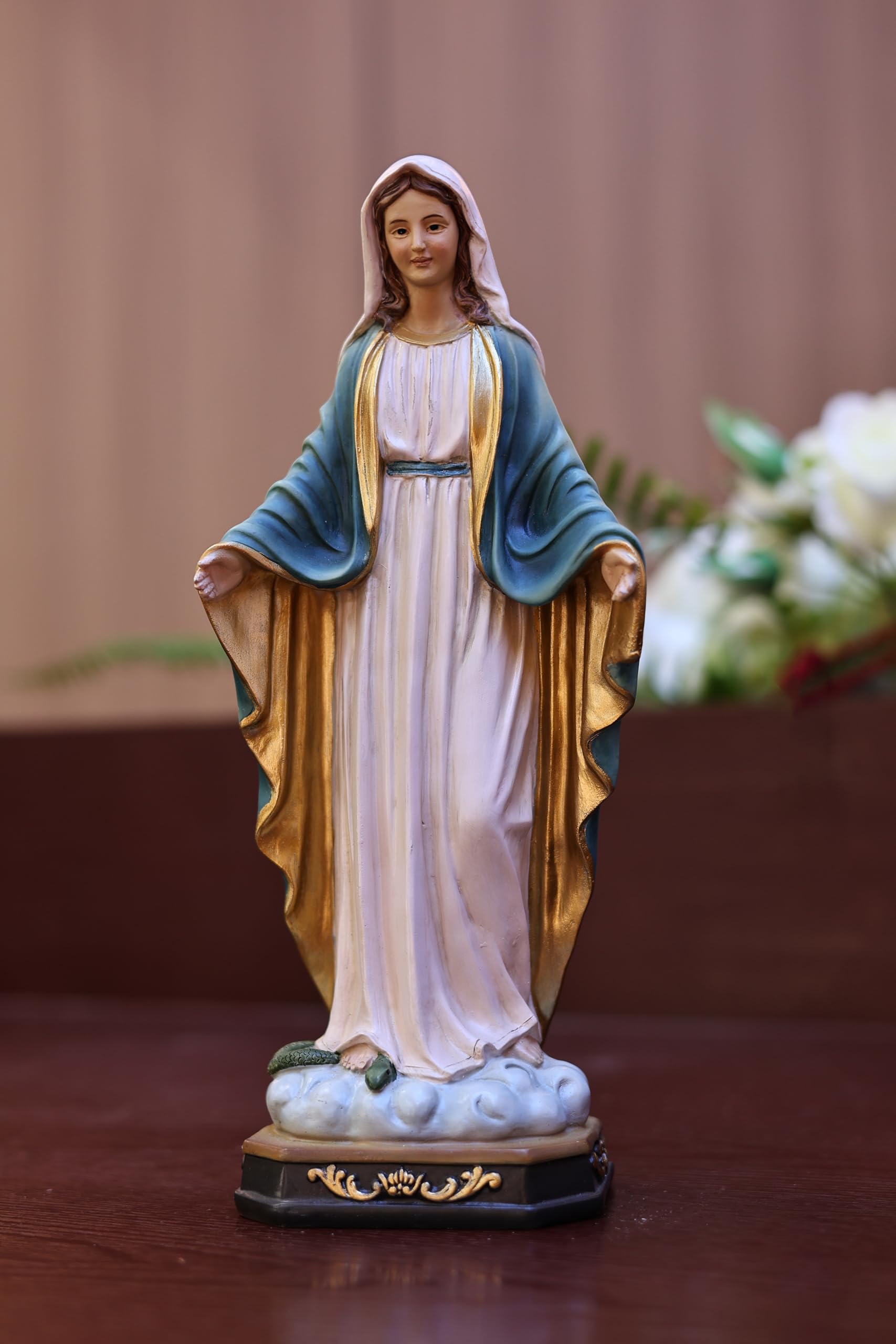 Hi-Line Gift Ltd 81717-24 24in Virgin Mary Figure Statue Religious Decor Indoor/Outdoor