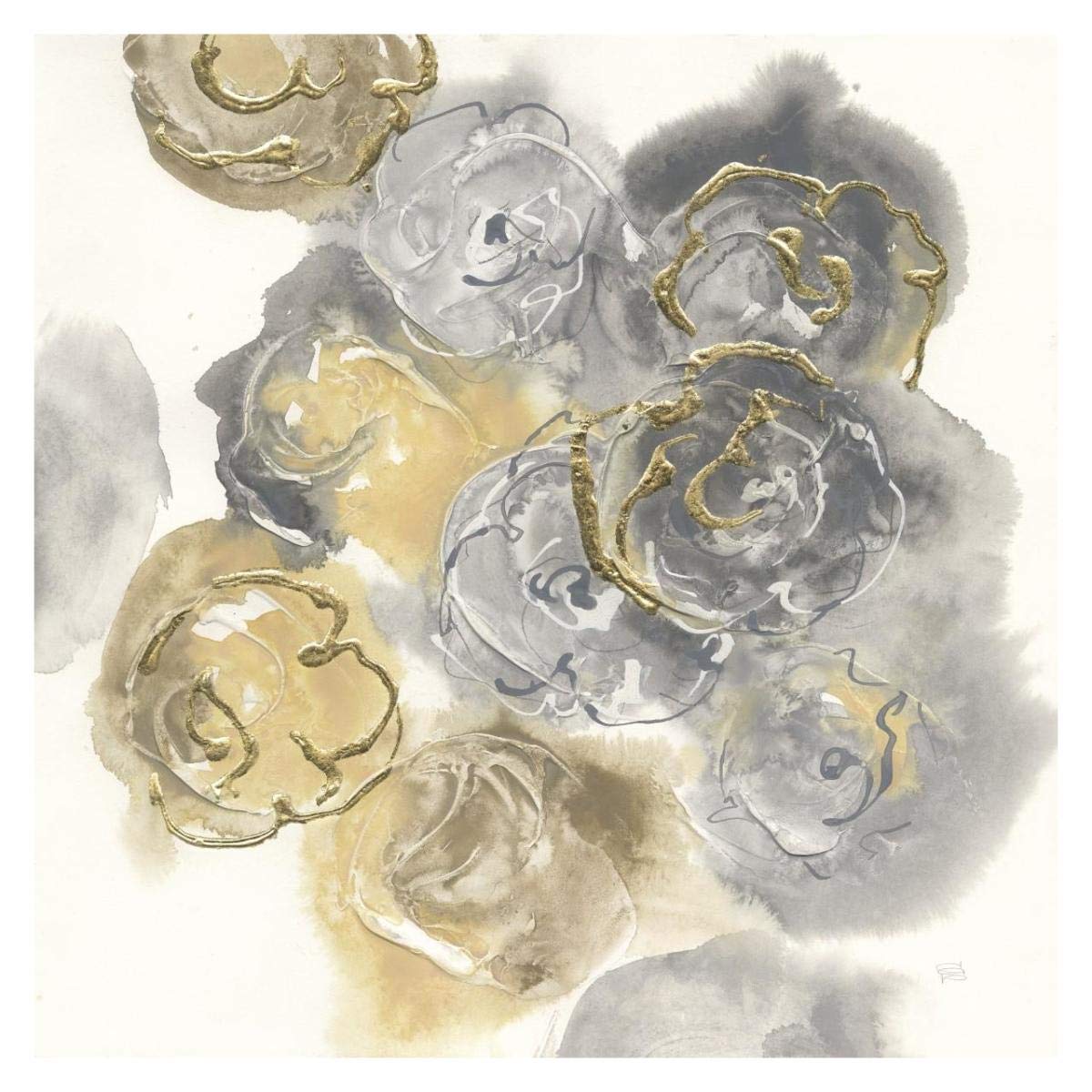 Gold Edged Neutral II -Paper Art-32x32”