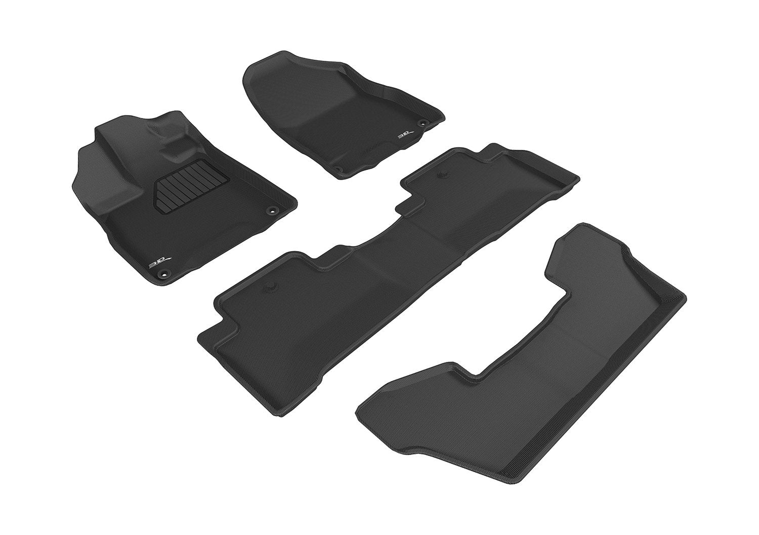 3D MAXpider ACURA MDX 6-SEAT 2017-2020 KAGU BLACK R1 R2 R3