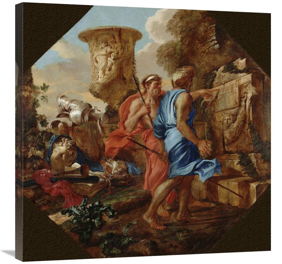 Arcadian Shepherds-Canvas Art-30x30”