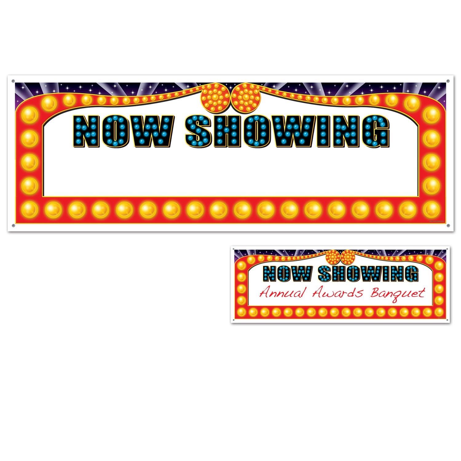 Now Showing Sign Banner (Pack of 12)