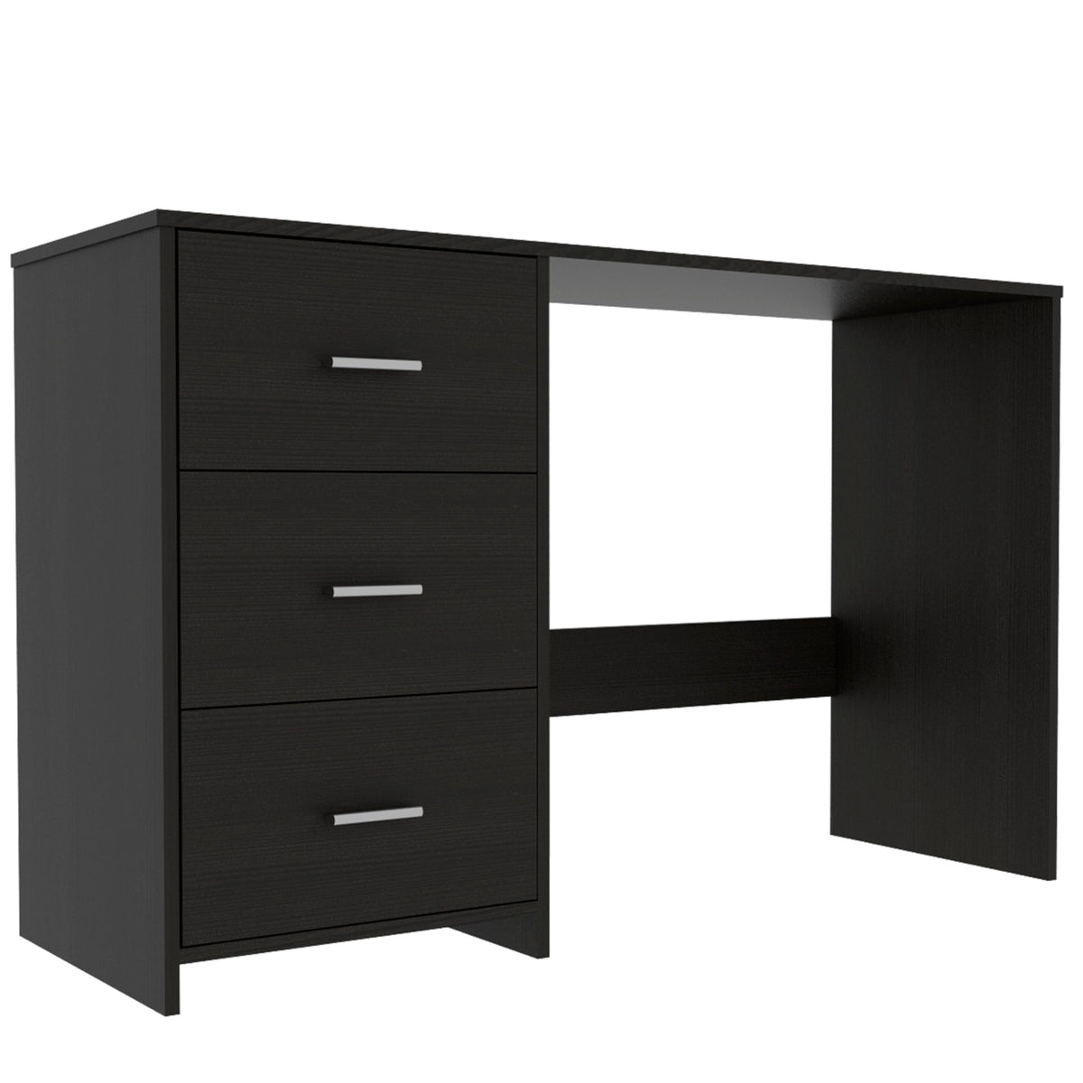 Tuhome Classic 3 Drawers Writing Desk -Black
