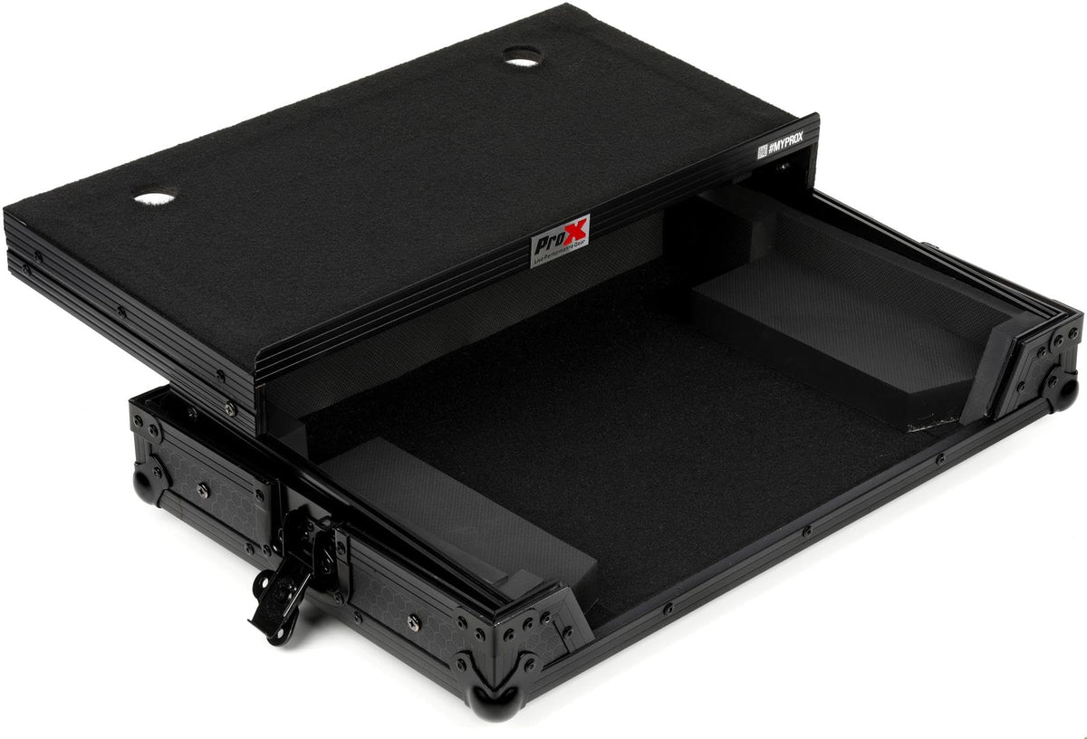 Prox X-Ddjrev1Ltbl Ata Flight Case For Pioneer Ddj-Rev1 Dj Controller With Laptop Shelf - Black