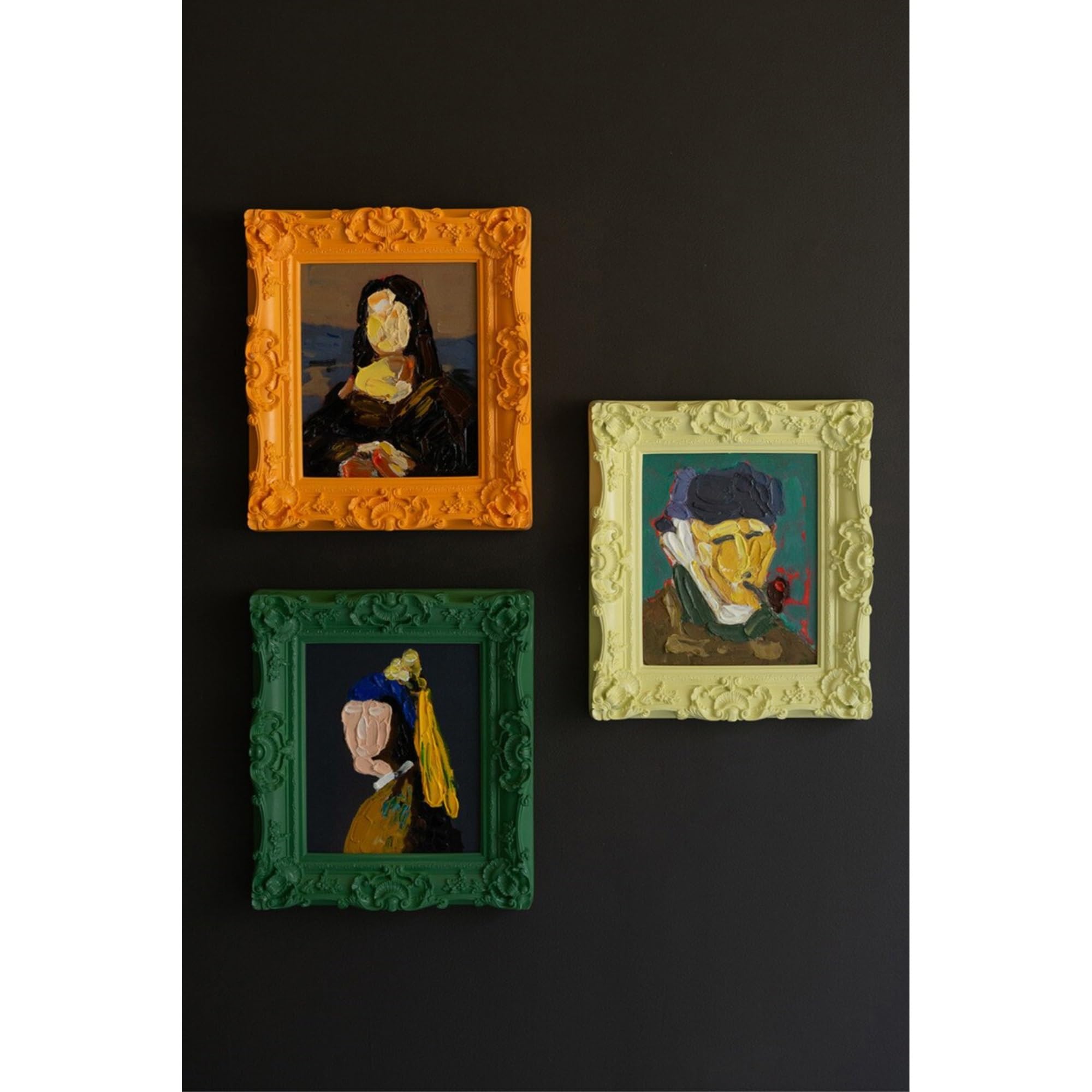 Set Of Three Framed Paintings - Portraits - One Each