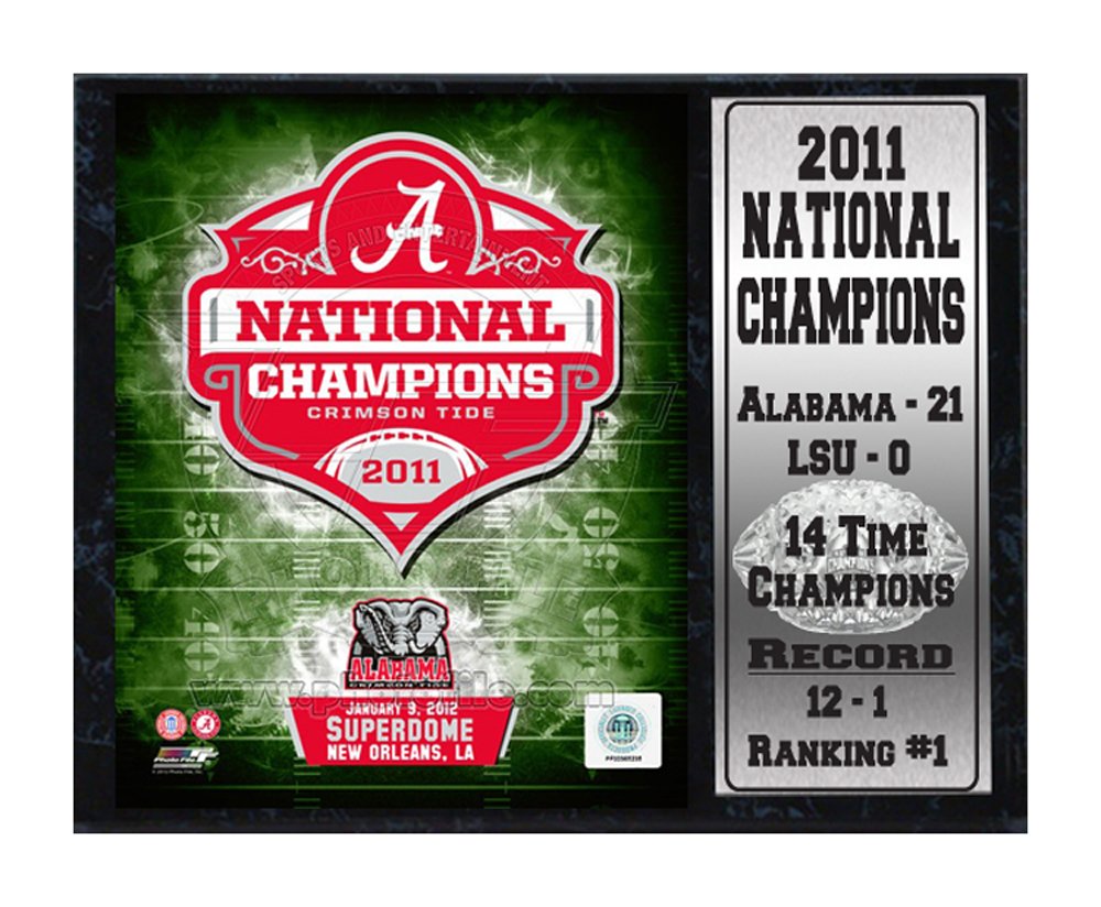 12x15 Stat Plaque - University of Alabama Champions