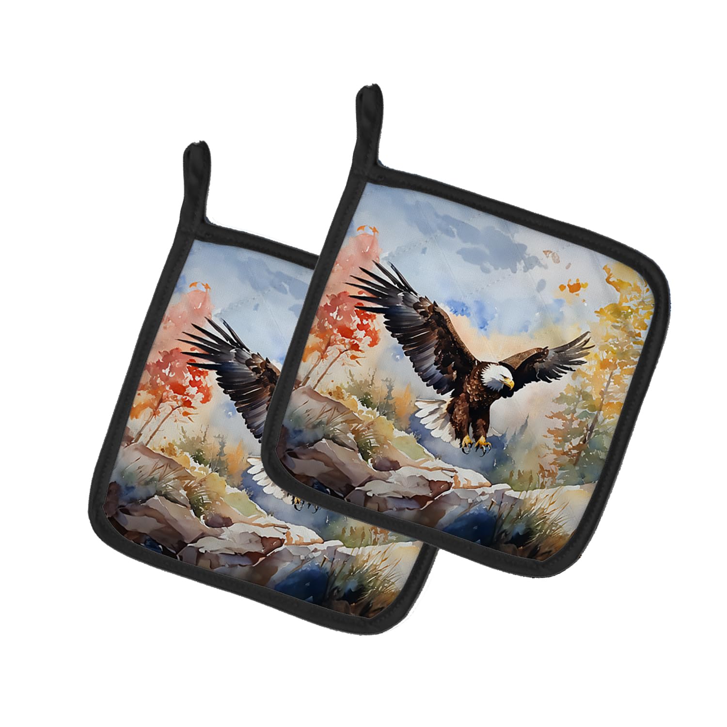 Eagle Pair of Pot Holders
