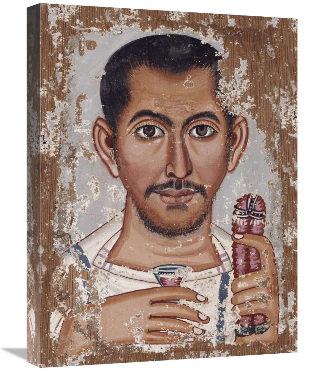 Mummy Portrait of a Bearded Man-Canvas Art-18x24”