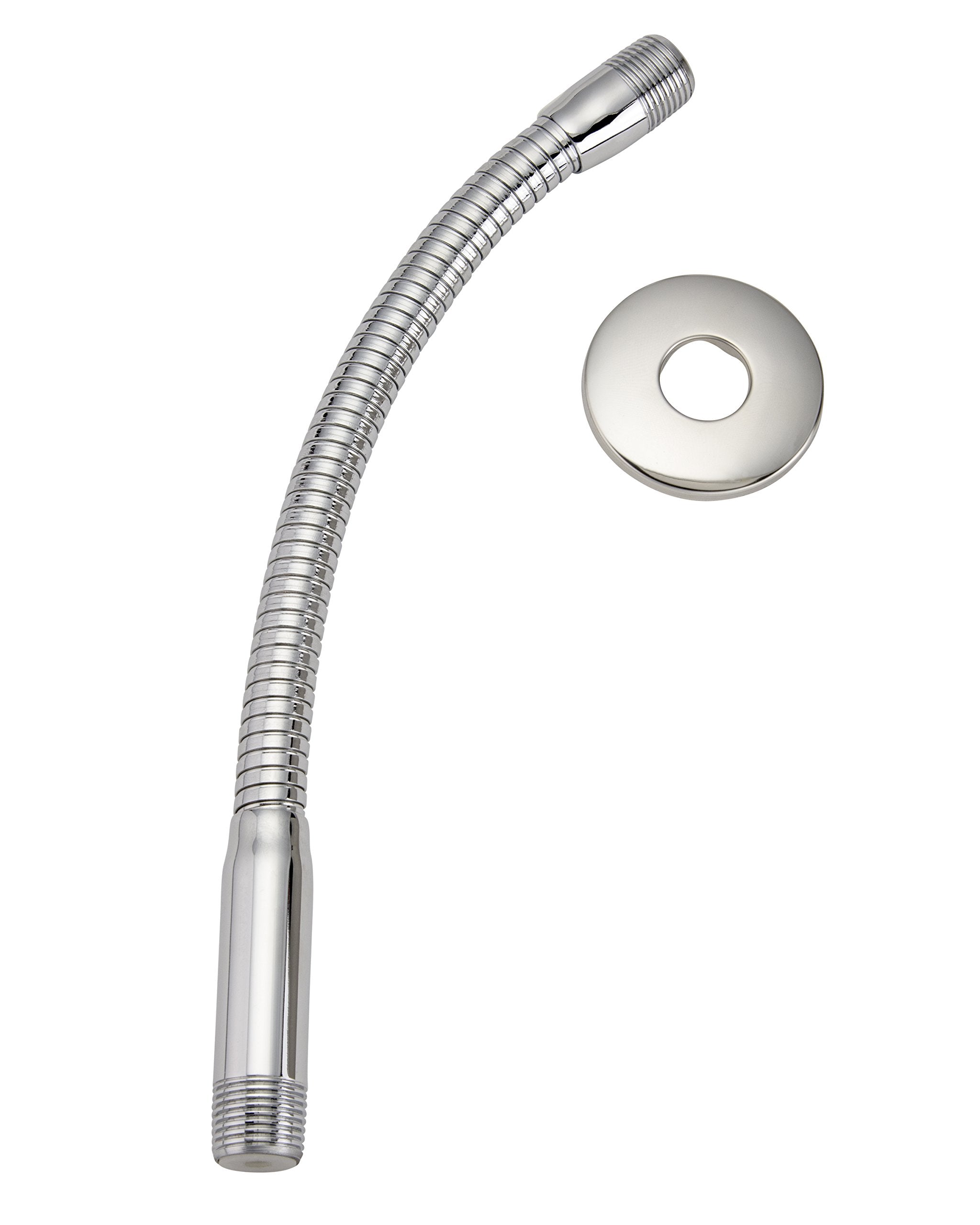 Plumb Pak Keeney K780Cp Stylewise 11.5 Flexible Memory Flange Finish Shower Arm, Polished Chrome