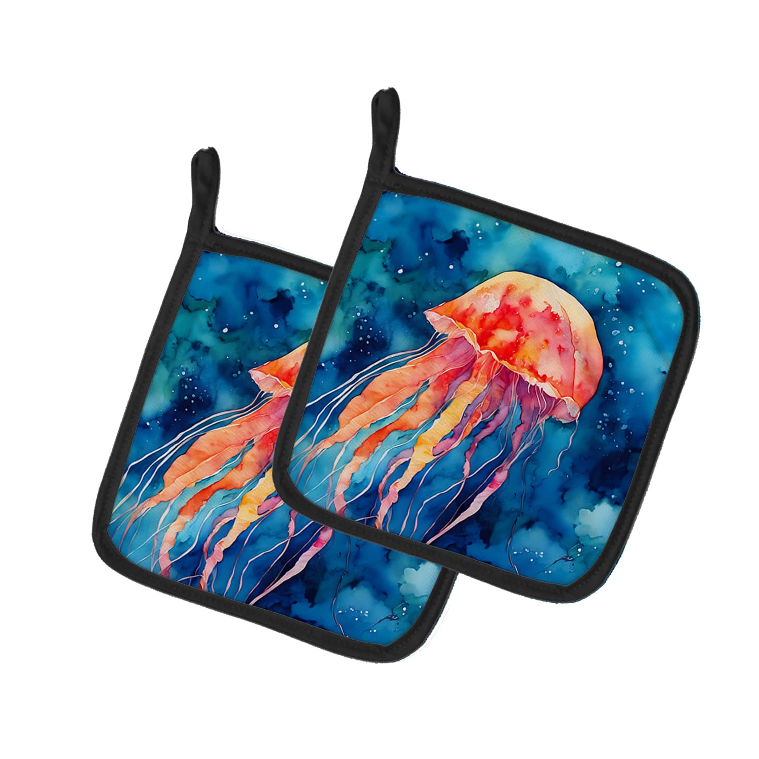 Jellyfish Pair of Pot Holders