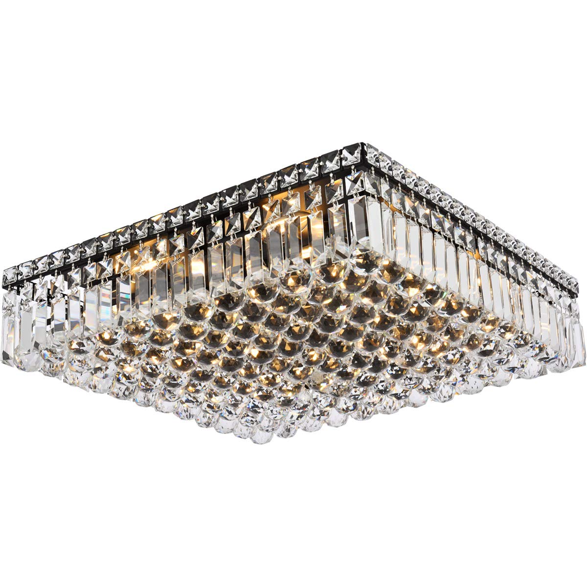 Maxime 20 inch black flush mount