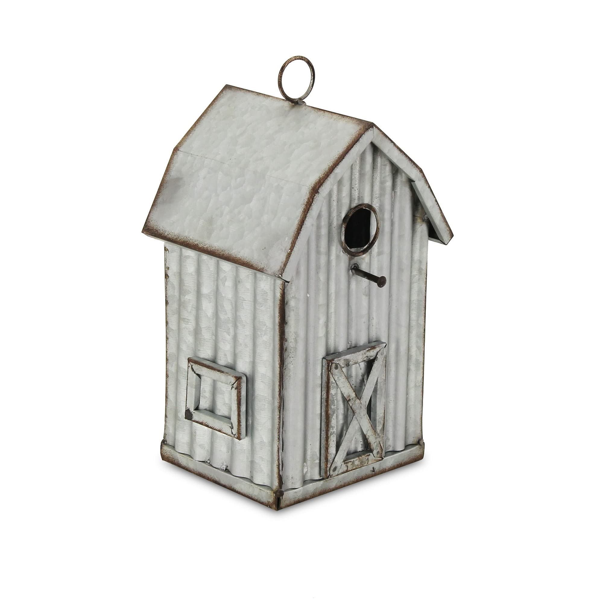 Hansel Metal Hanging Birdhouse Dcor - Tall