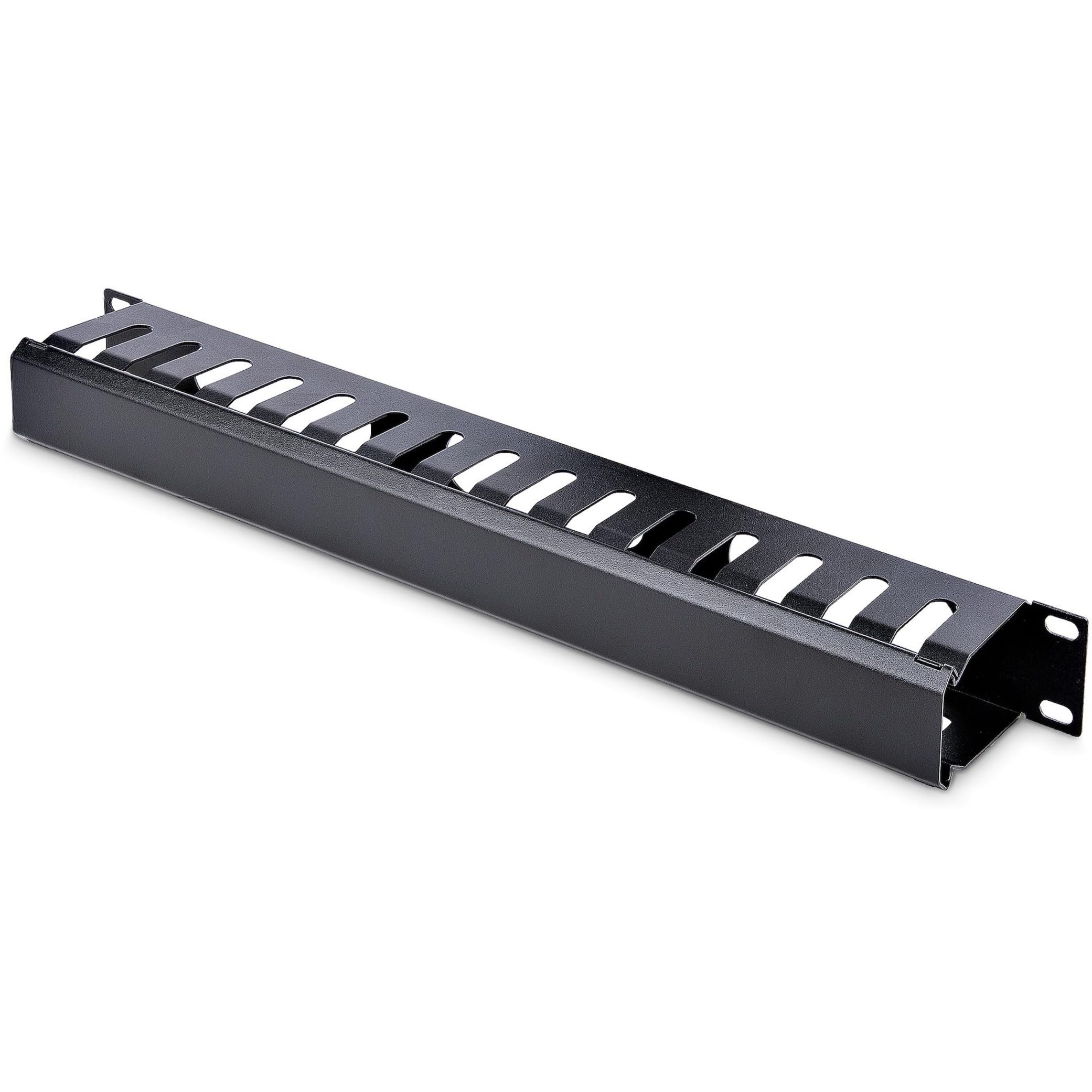 1U COVERED CABLE DUCT HORIZONTAL ORGANIZER