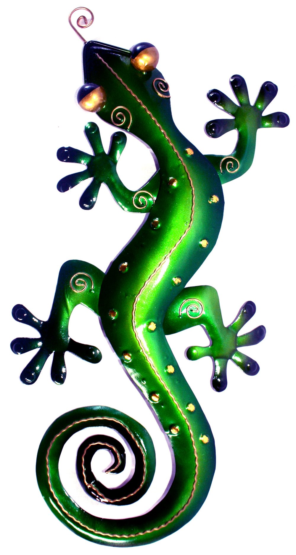 D-ART COLLECTION, INC Iron Green Gecko Wall Dcor Small