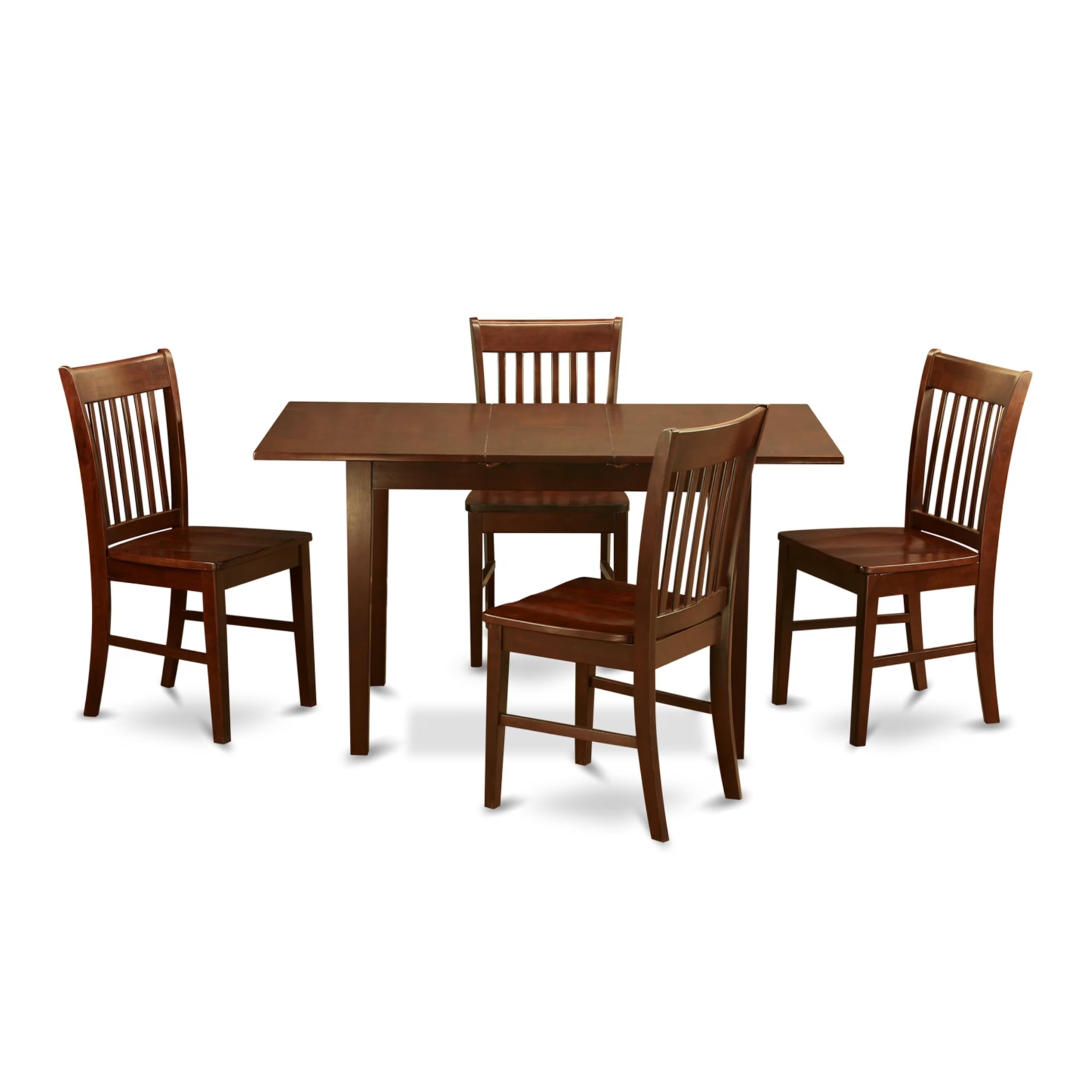 5  Pc  small  Kitchen  Table  set-  Table  with  a  12in  leaf  and  4  Dining  Chairs