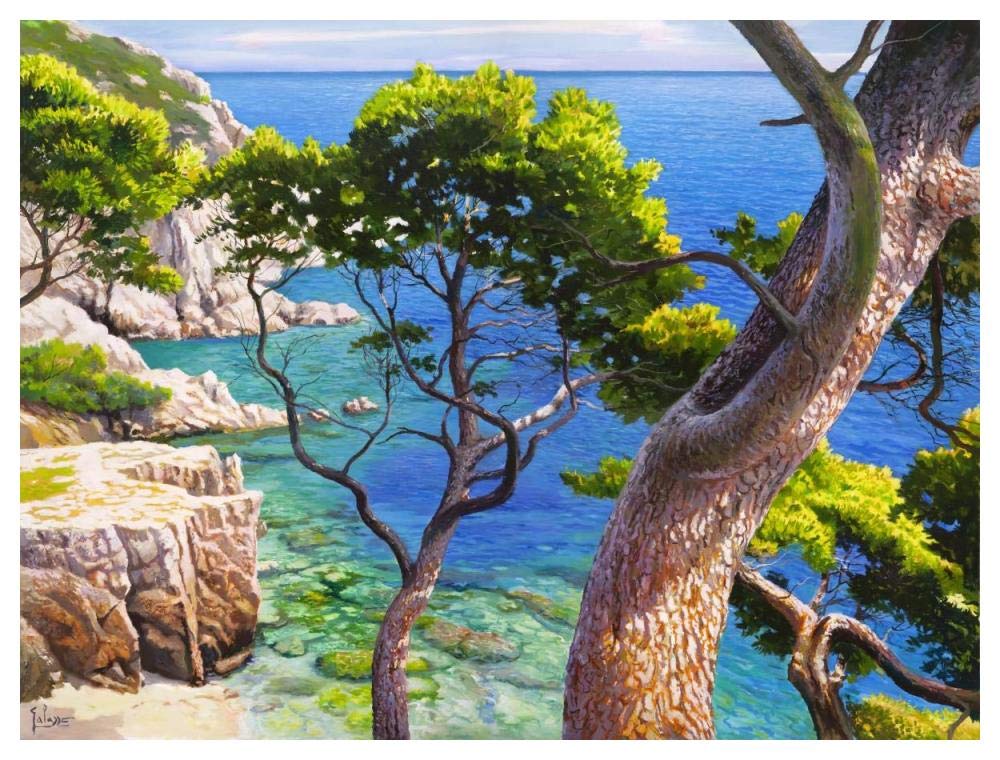 Lavandou-Paper Art-50x38”
