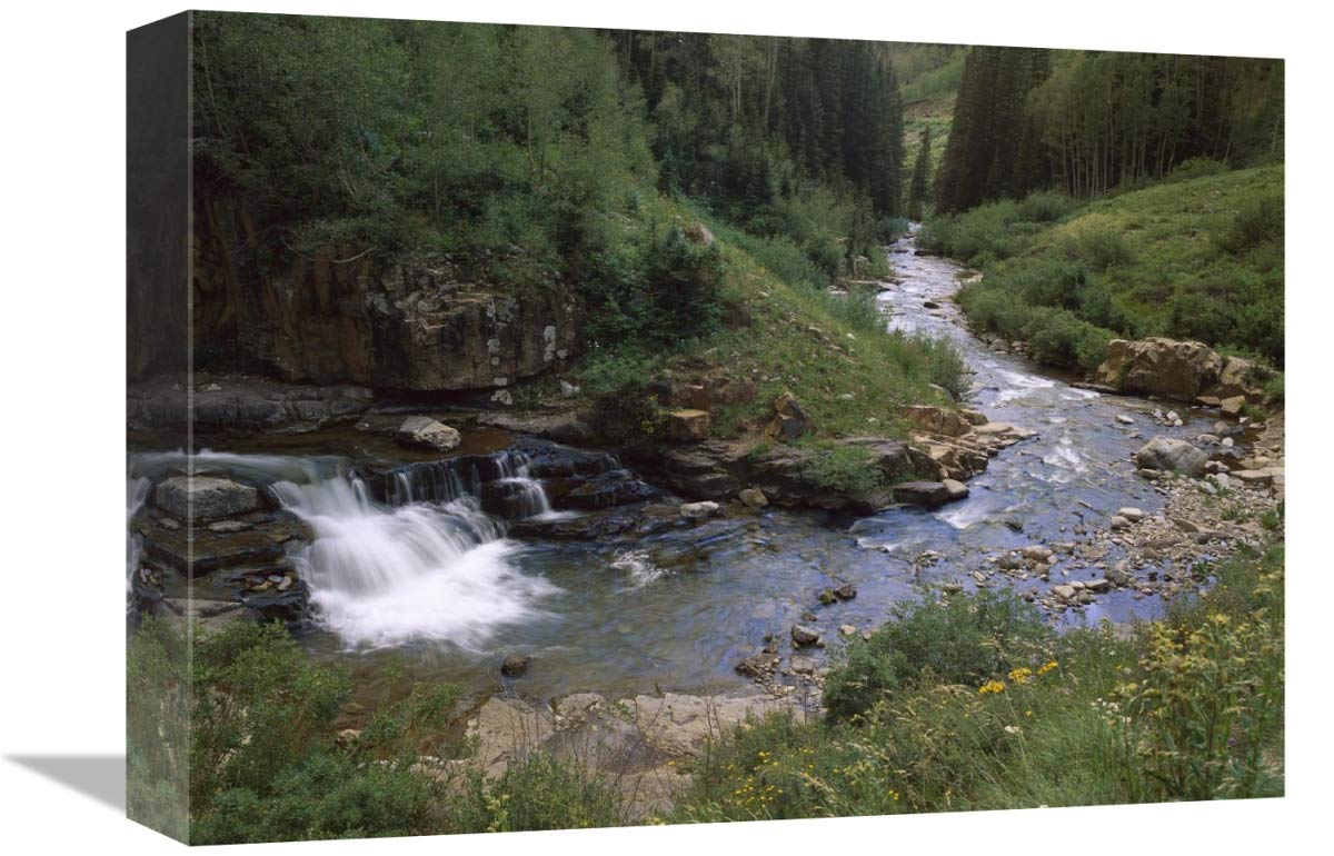 La Plata River, La Plata Canyon, San Juan National Forest, Colorado-Canvas Art-16x12”