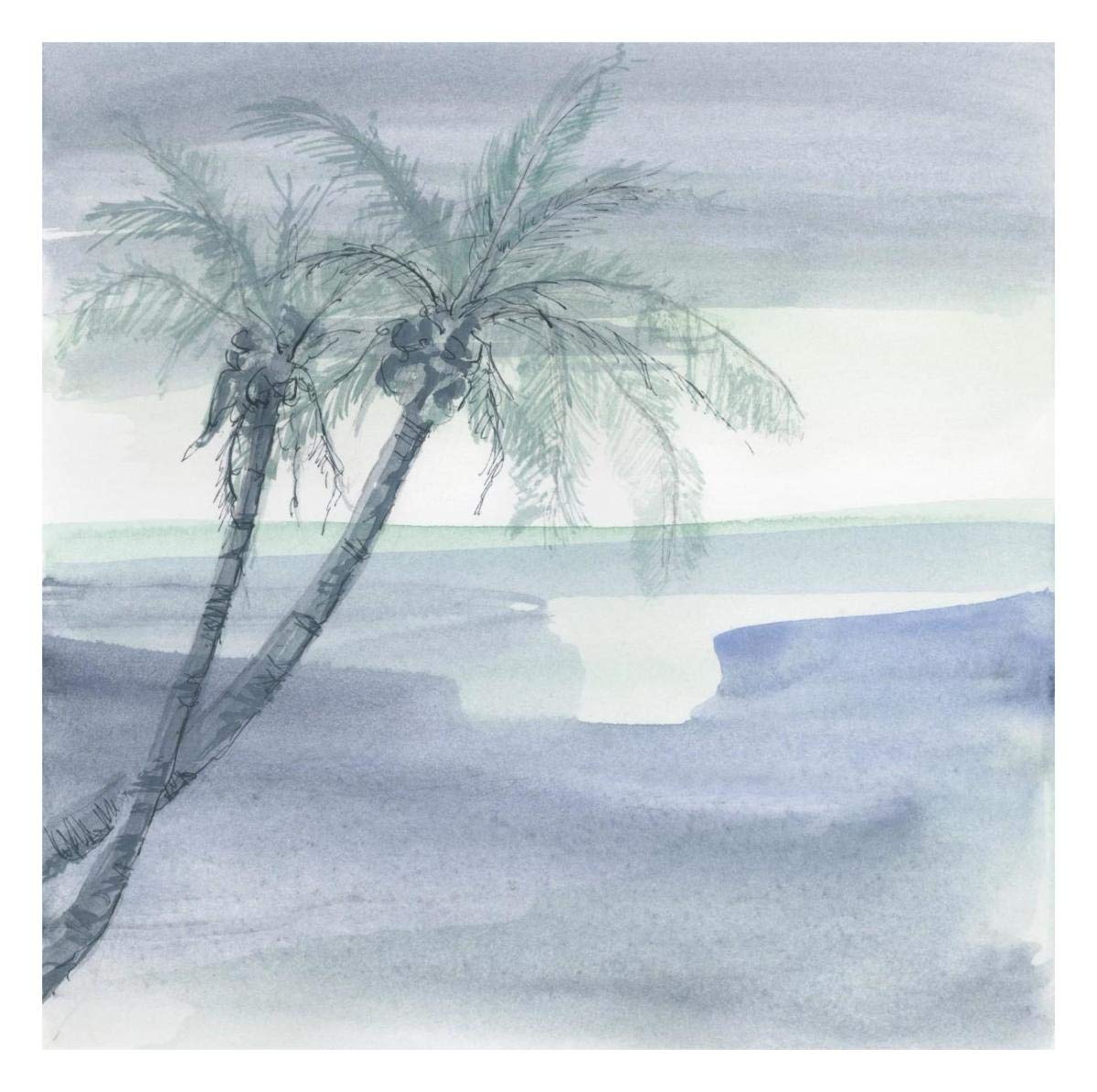 Peaceful Dusk I -Paper Art-26x26”
