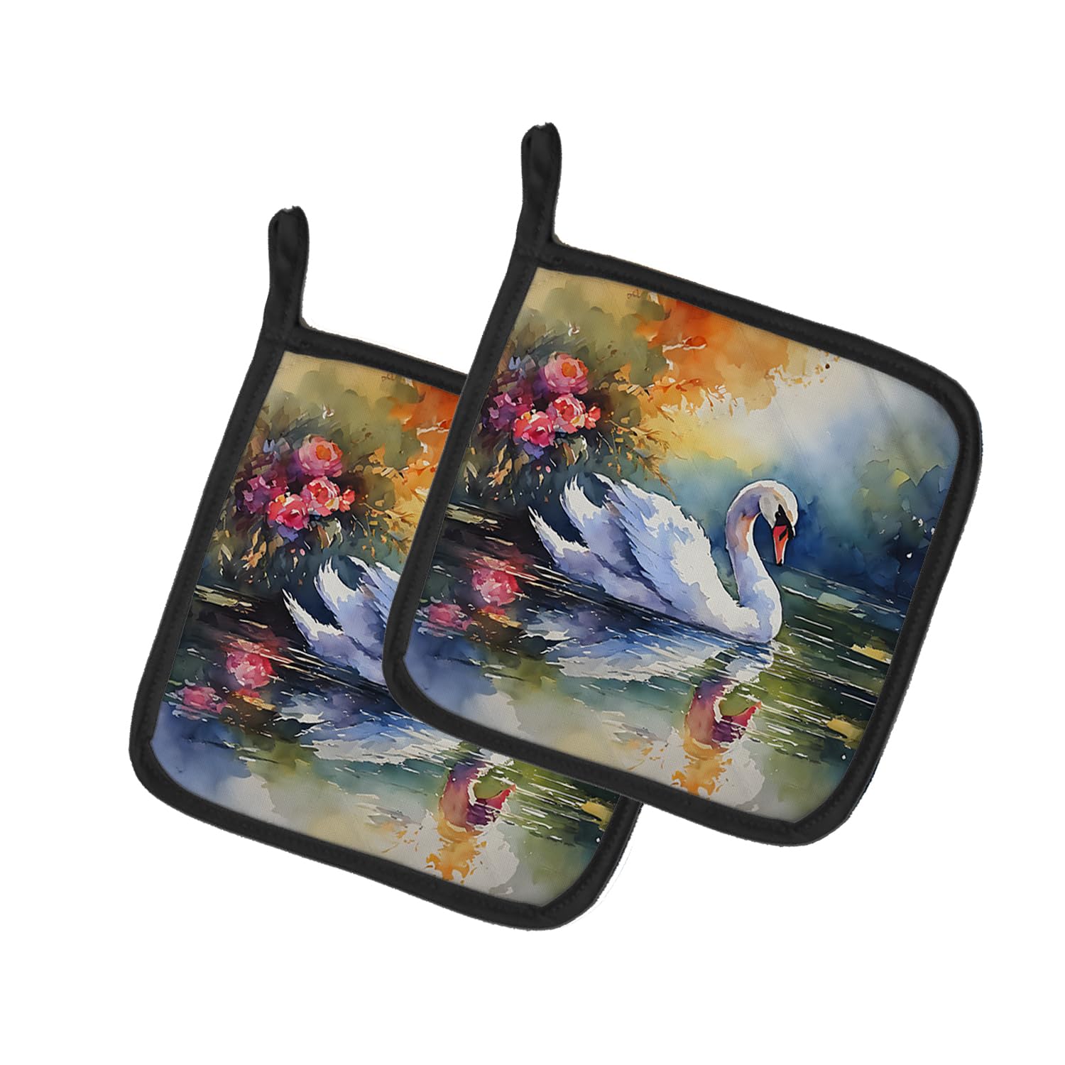 Swan Pair of Pot Holders