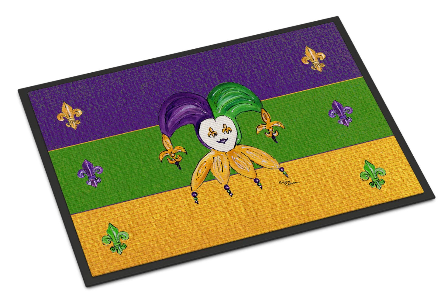 Mardi Gras Indoor or Outdoor Mat 18x27