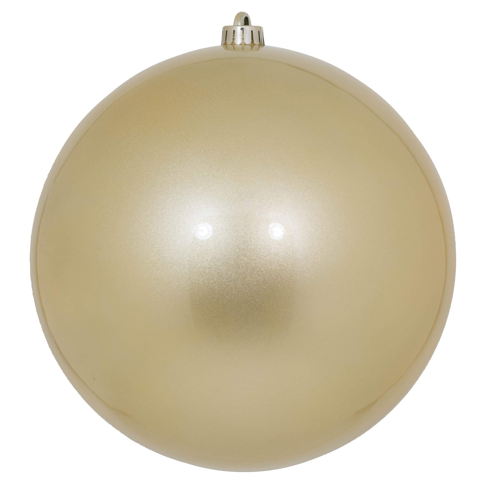 Casafoyer  10″ Champagne Candy Ball UV Drilled Cap - N592538DCV - (Pack Of 2)