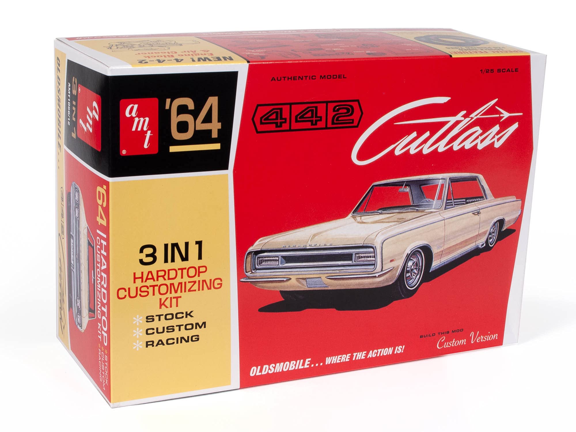 Amt 1964 Olds Cutlass 442 Hardtop 1:25 Scale Model Kit