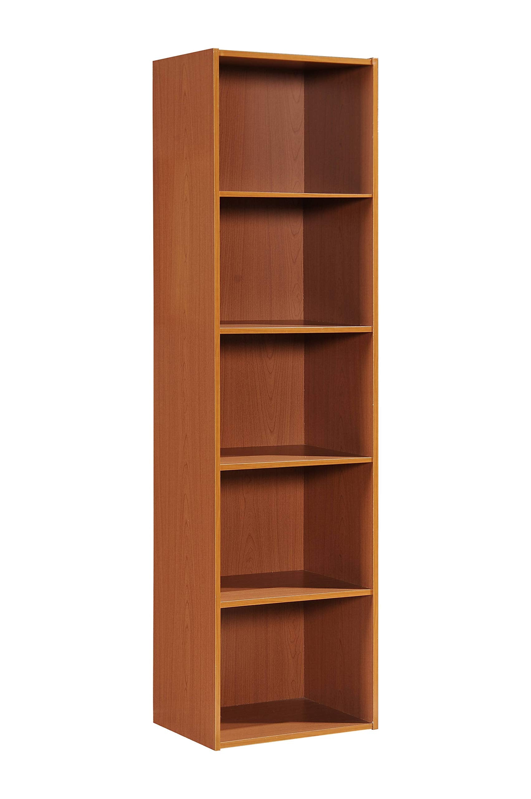 Hodedah 5-Shelf Bookcase in Cherry