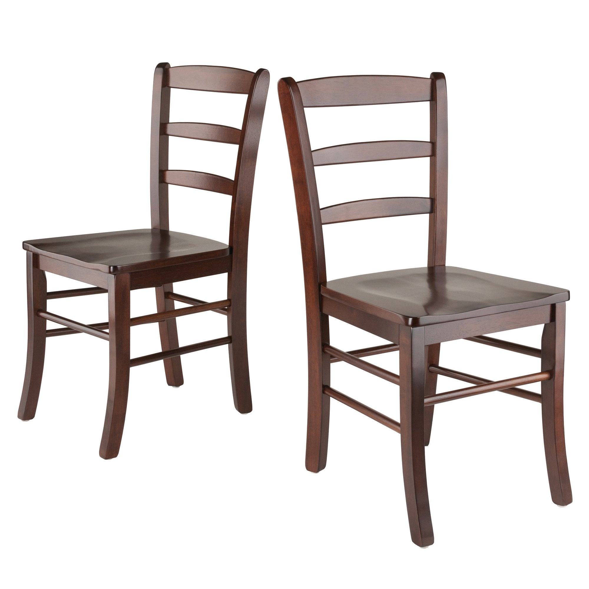 Casafoyer Benjamin 2-Pc Ladder-back Chair Set, Walnut - (Pack Of 2)