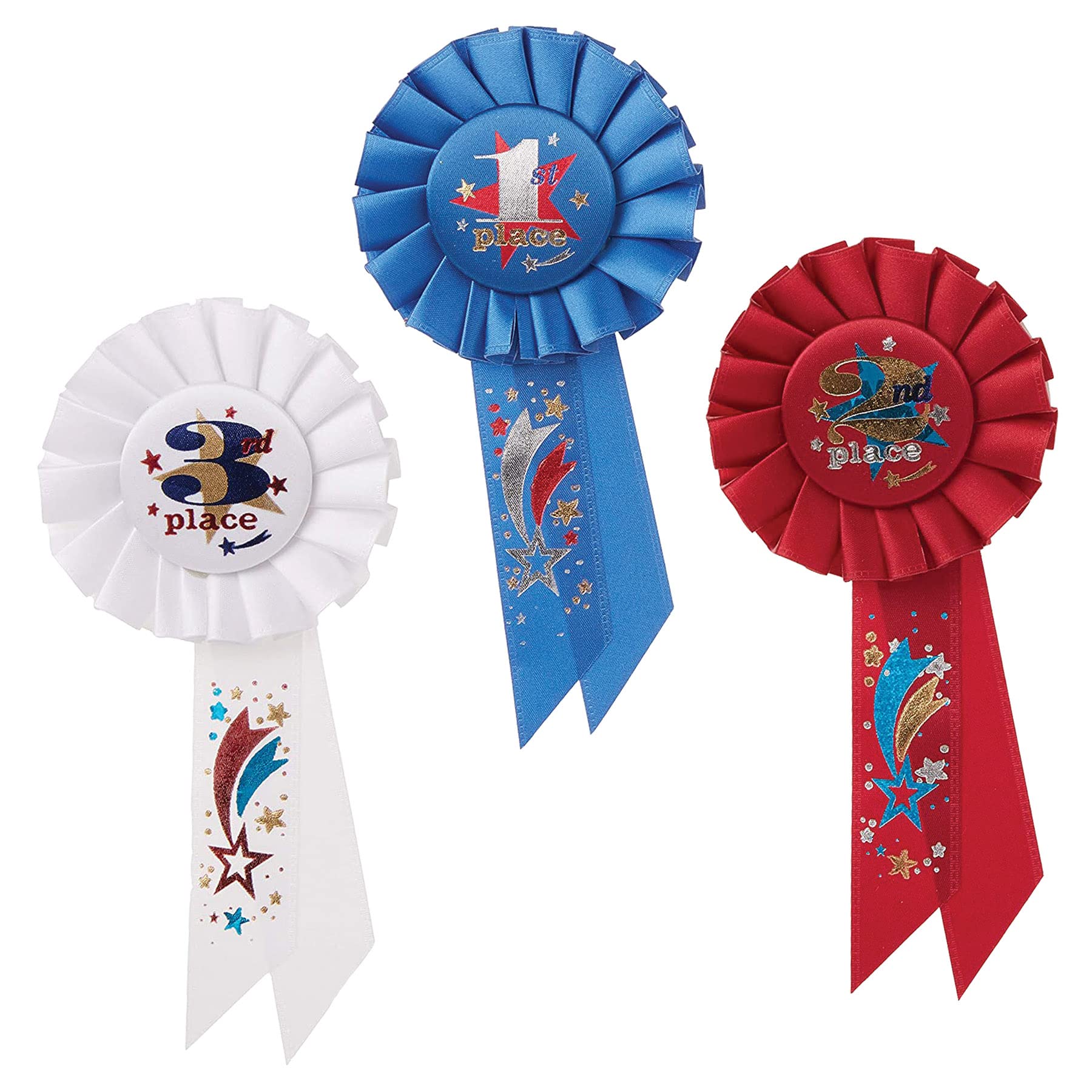 1st, 2nd, 3rd, Place Award Pack Rosettes