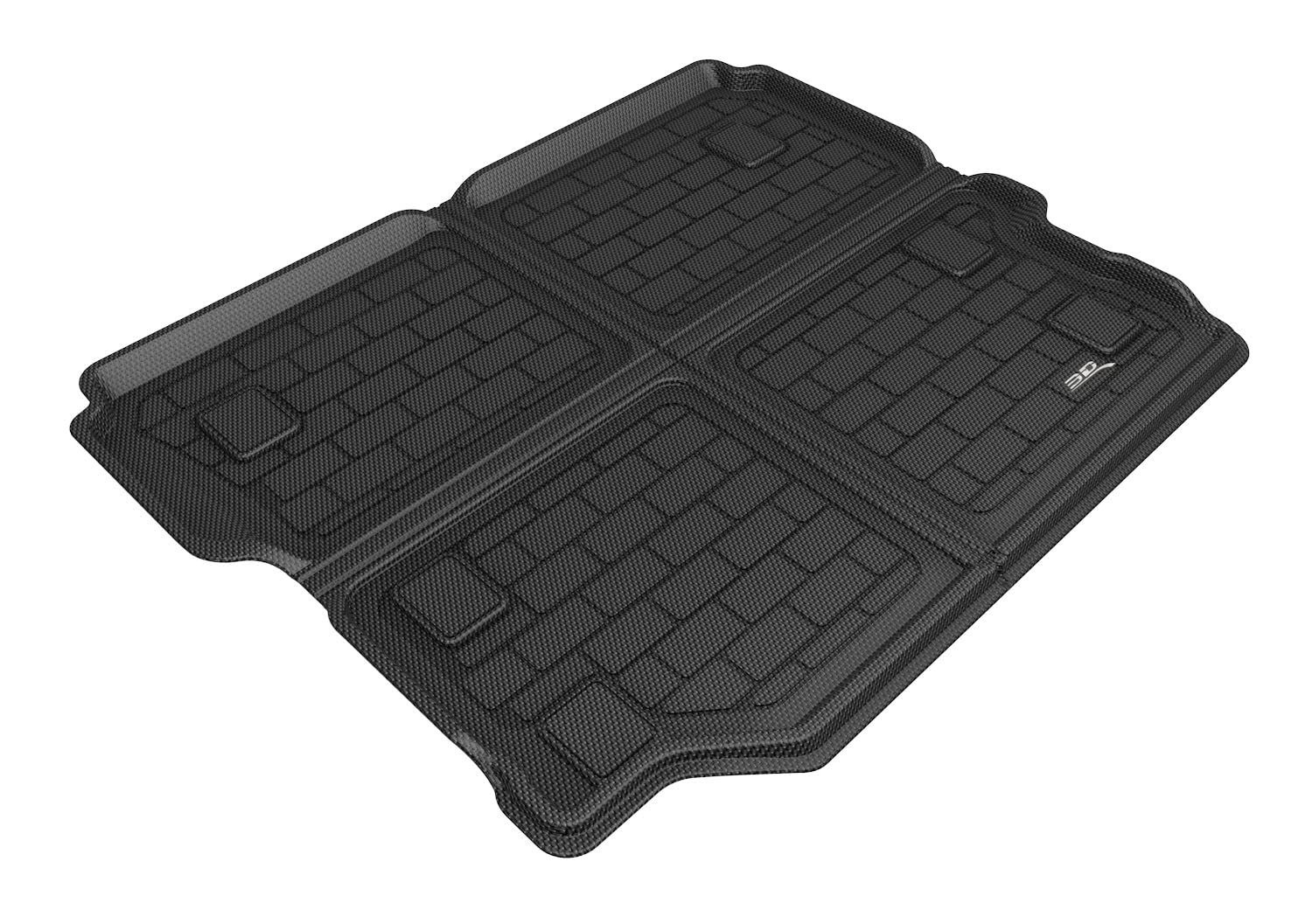3D MAXpider JEEP WRANGLER UNLIMITED JL 2018-2021 NO SUB NO FLAT FLOOR CROSS FOLD KAGU BLACK CARGO LINER