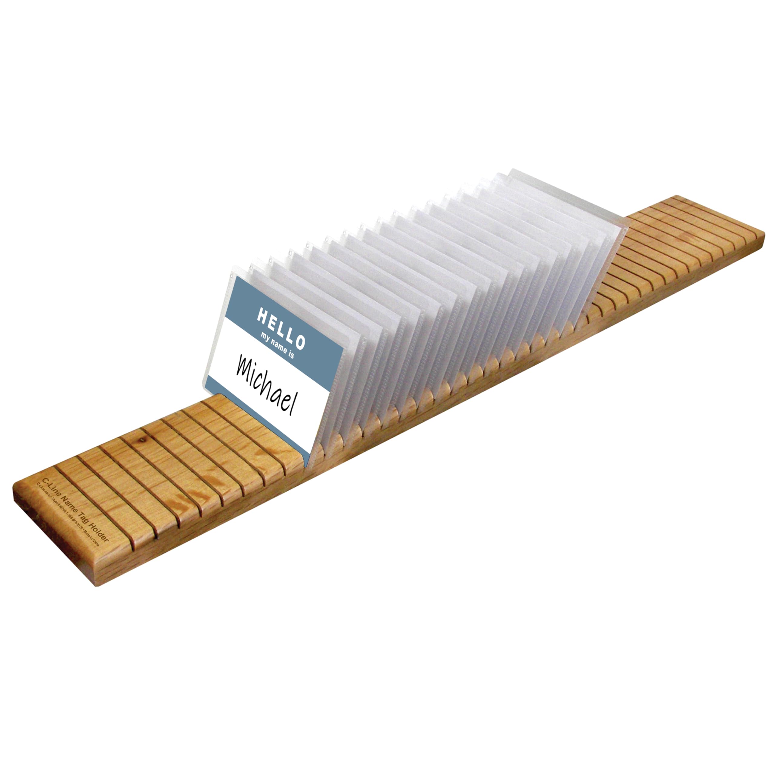 Wooden Name Badge Holder, 1/EA, 98700