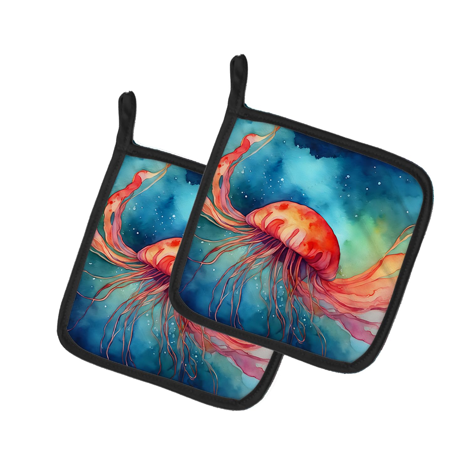 Jellyfish Pair of Pot Holders