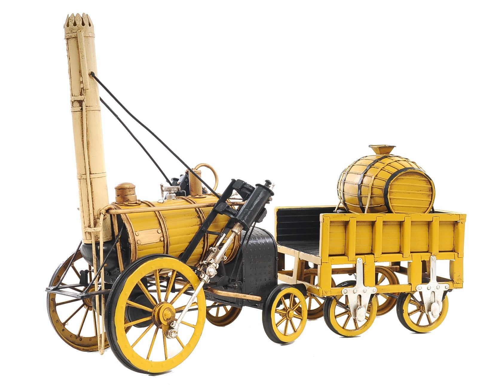 1829 Yellow Stephenson Rocket Steam Locomotive