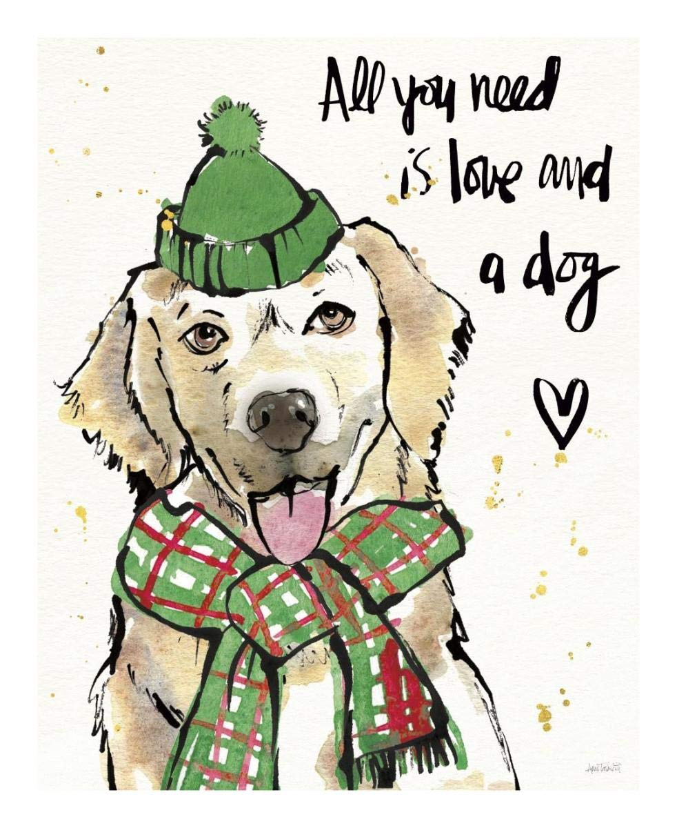 Strike a Paws V Christmas -Paper Art-18x22”
