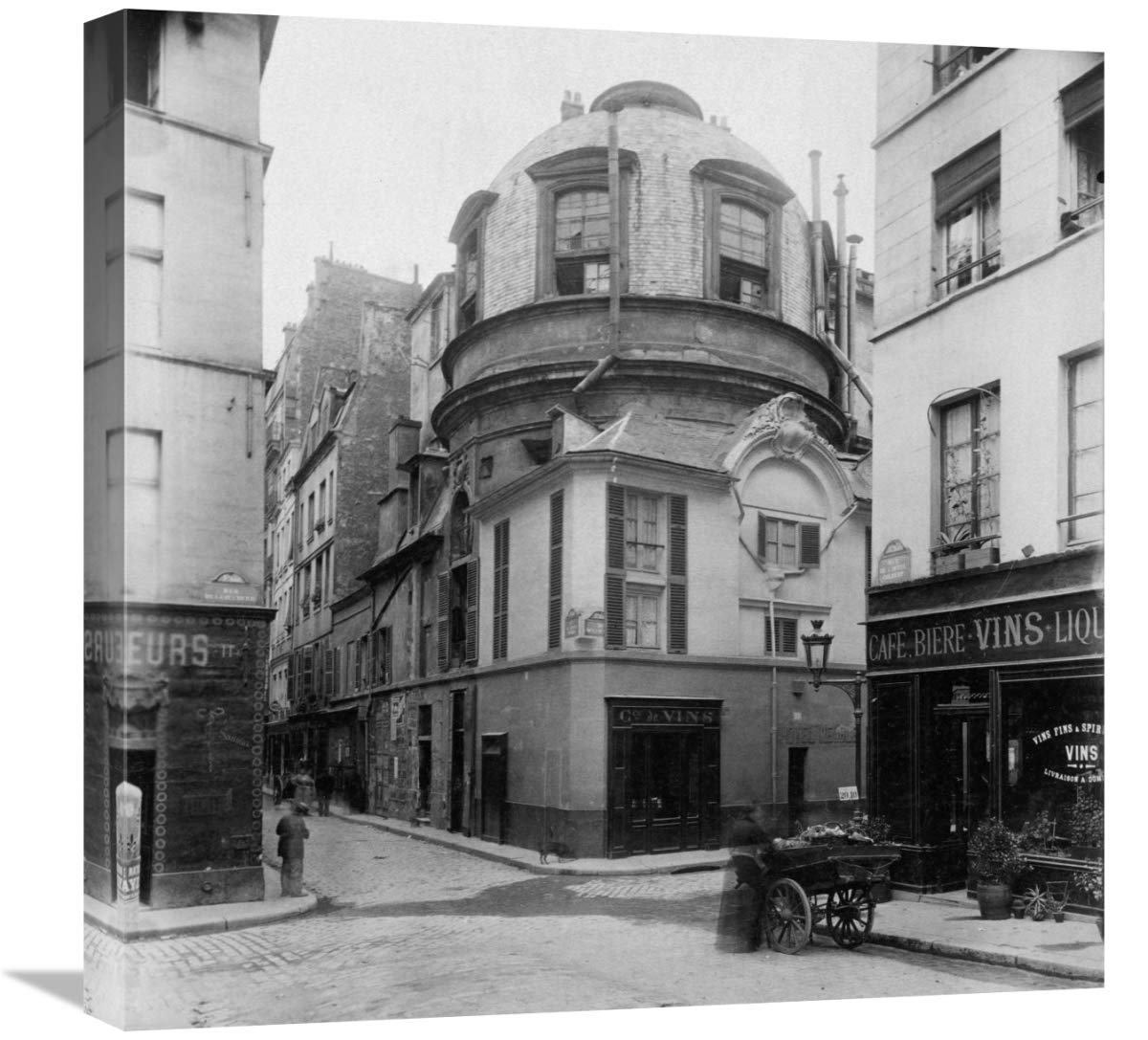 Paris, 1898 - The Old School of Medicine, rue de la Bcherie-Canvas Art-22x22”