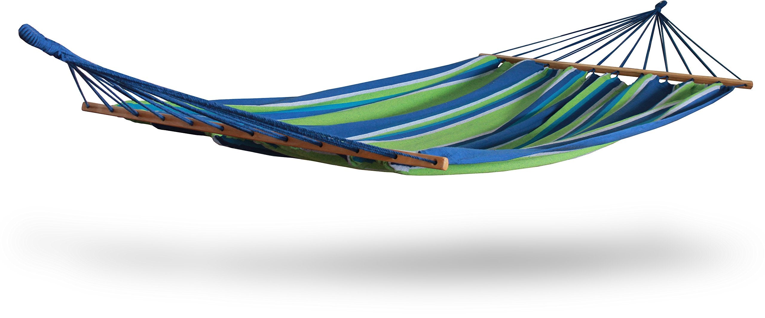Hammaka Woven Hammock With Spreader Bar - Green