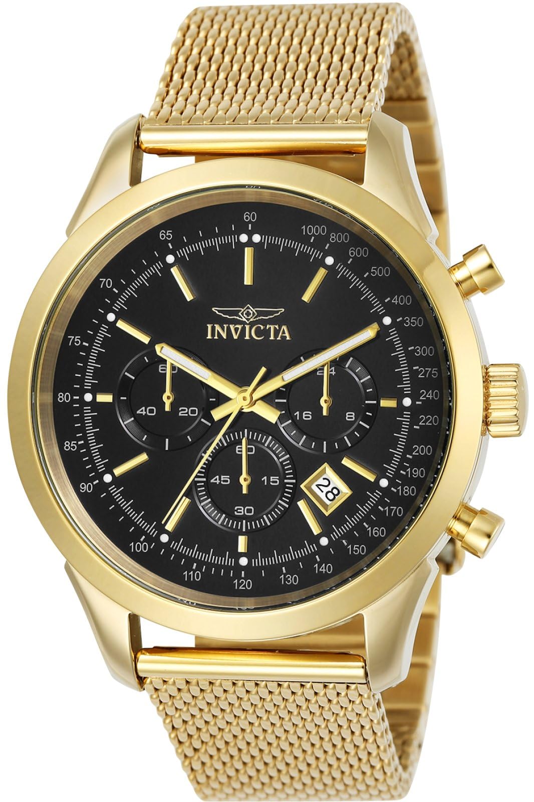 Invicta Mens 25223 Speedway Quartz Chronograph Black Dial Watch