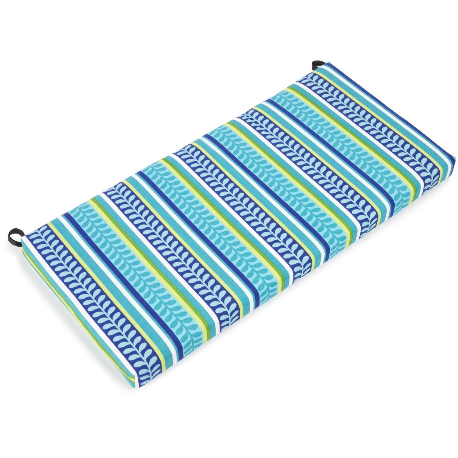 42-inch by 19-inch Spun Polyester Loveseat Cushion - Pike Azure