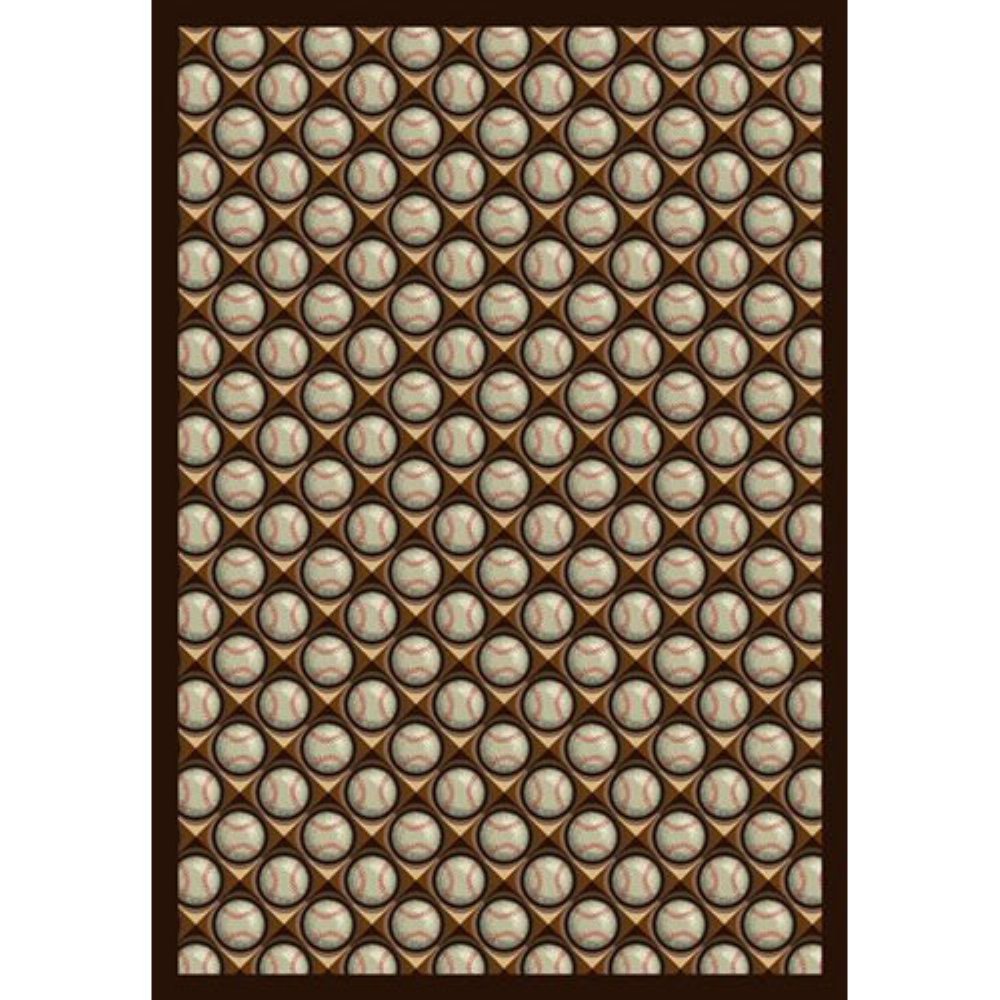 Bases Loaded 109 x 132??area rug in color Leather Glove