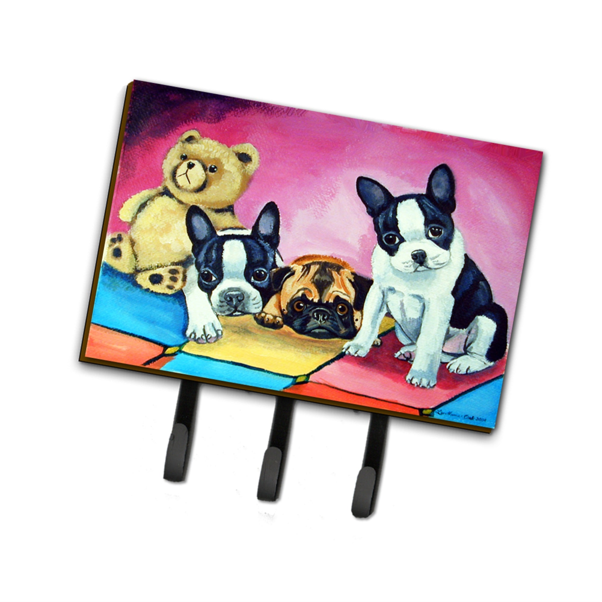 Caroline'S Treasures 7205Th68 Plea Breeds Leash Holder Or Key Hook, Large, Multicolor